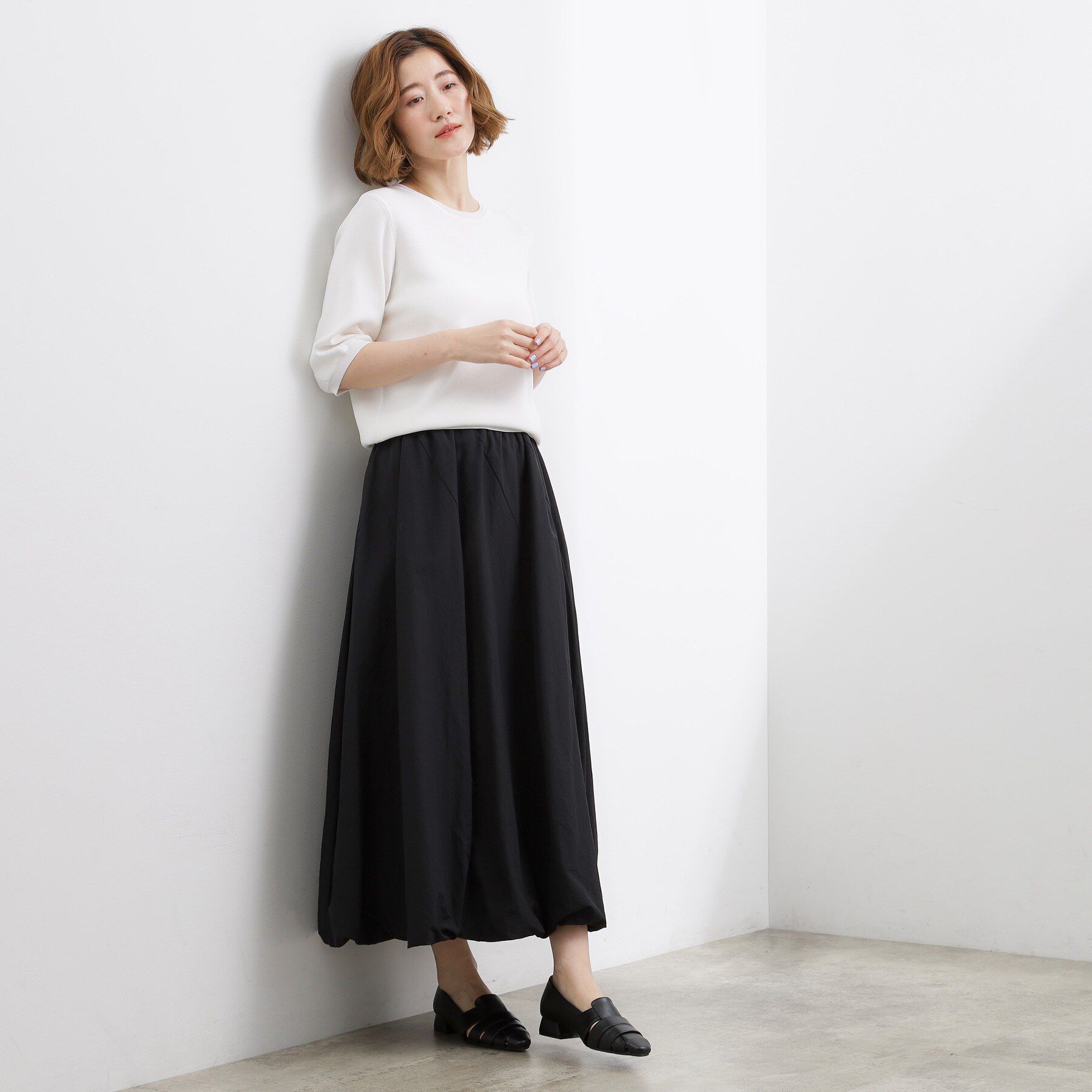 grove「軽やかに揺れて、旬のムードを纏う エスカルゴバルーンスカート」|スカート|