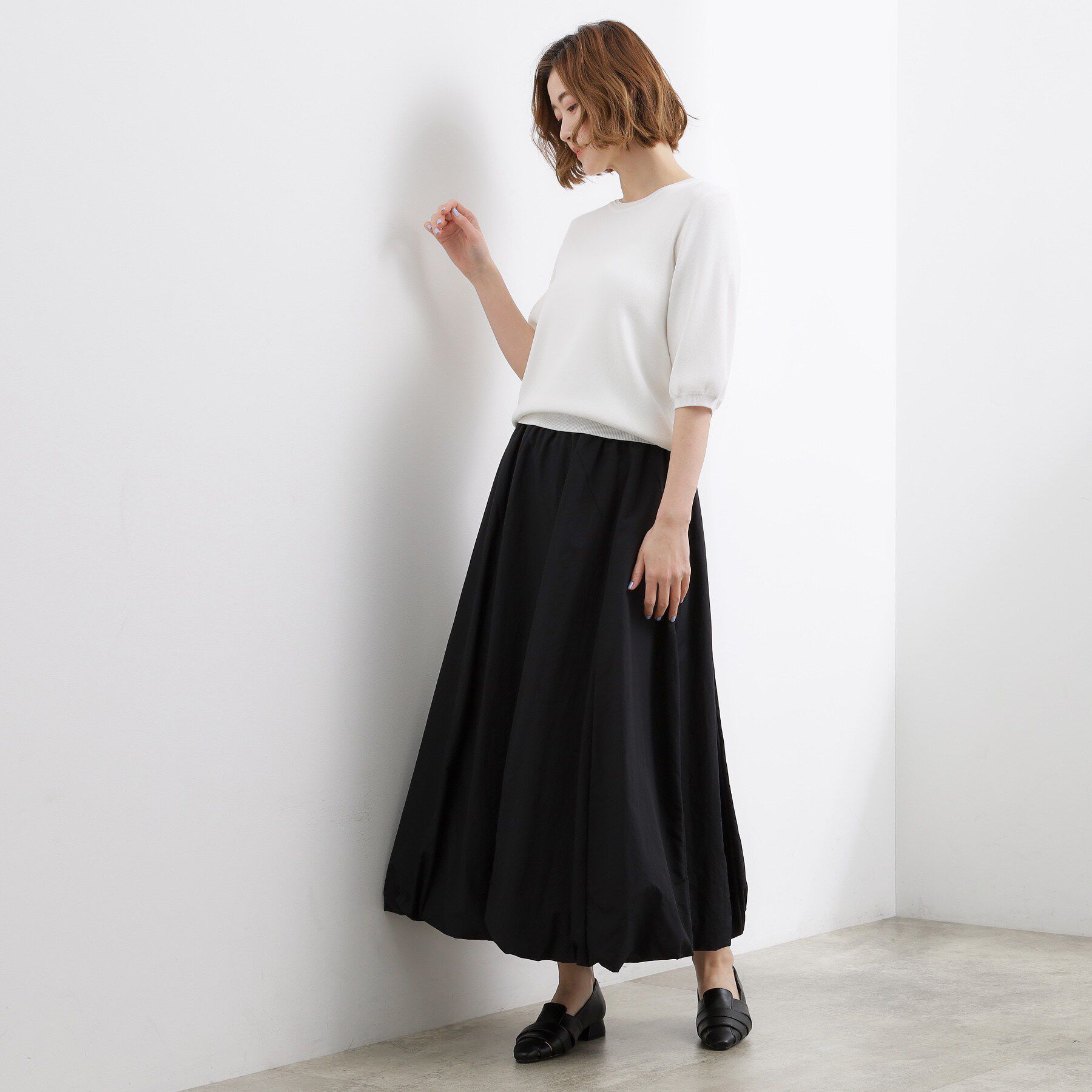 grove「軽やかに揺れて、旬のムードを纏う エスカルゴバルーンスカート」|スカート|
