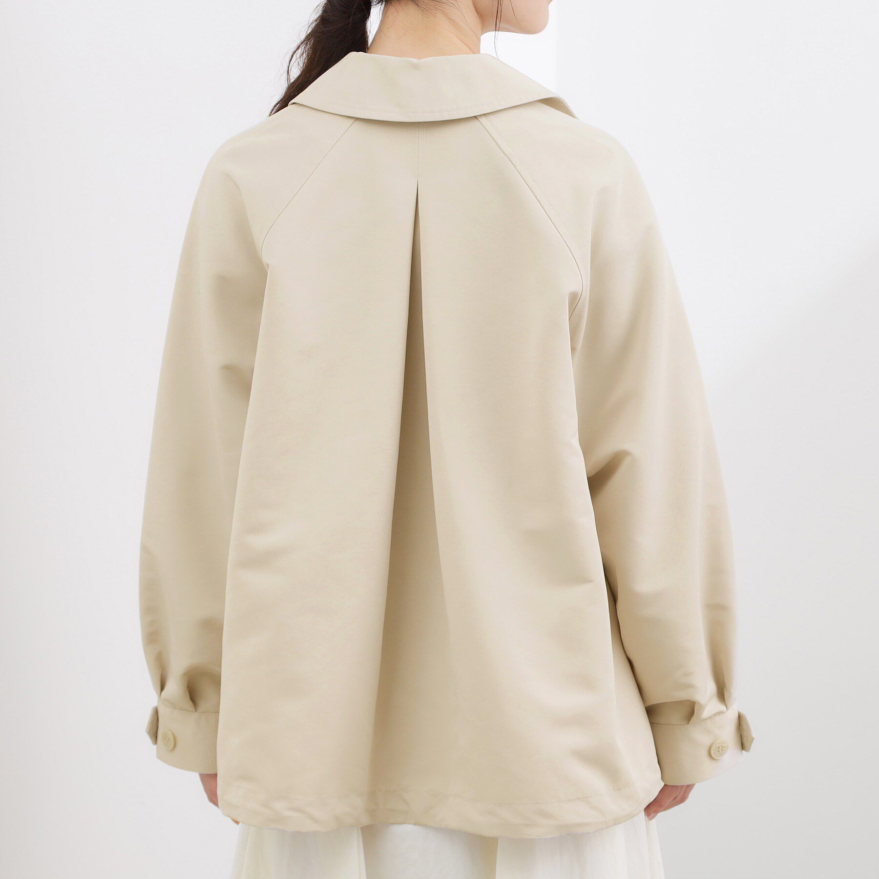 grove「【撥水／シルエット2WAY】軽やかミドルトレンチコート」|トレンチコート|