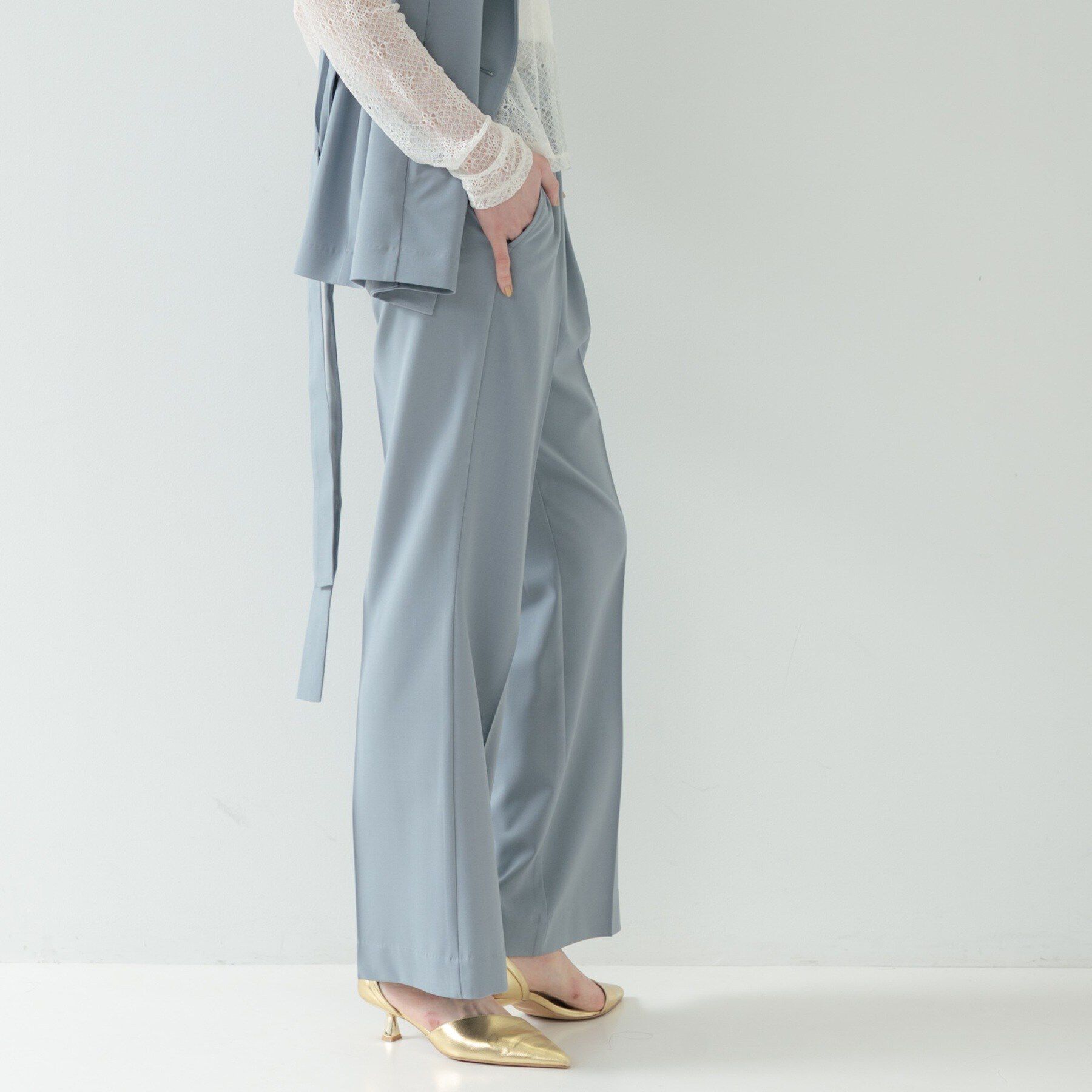 GALLEST「Comfy SET UP｜ストレートフレアパンツ【セットアップ対応／通勤／カセット服】」|その他|