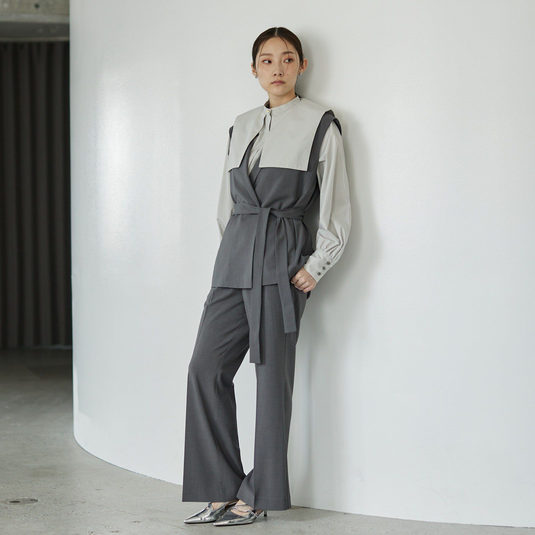 GALLEST「Comfy SET UP｜ストレートフレアパンツ【セットアップ対応／通勤／カセット服】」|その他|