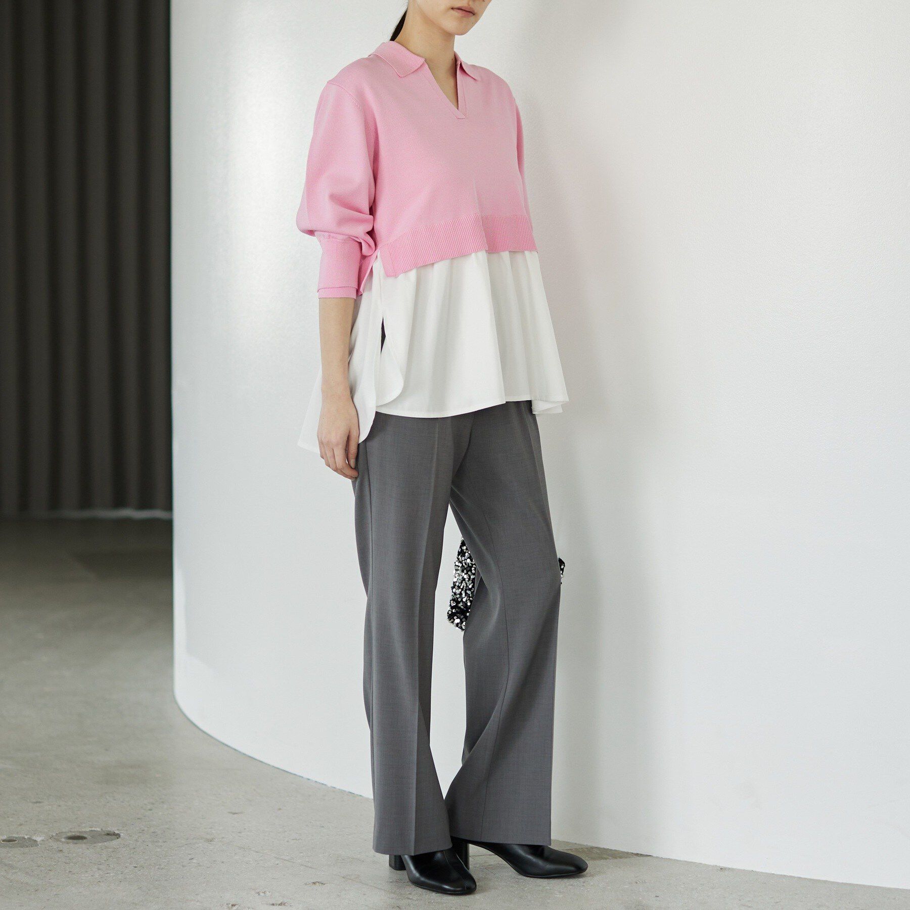 GALLEST「Comfy SET UP｜ストレートフレアパンツ【セットアップ対応／通勤／カセット服】」|その他|