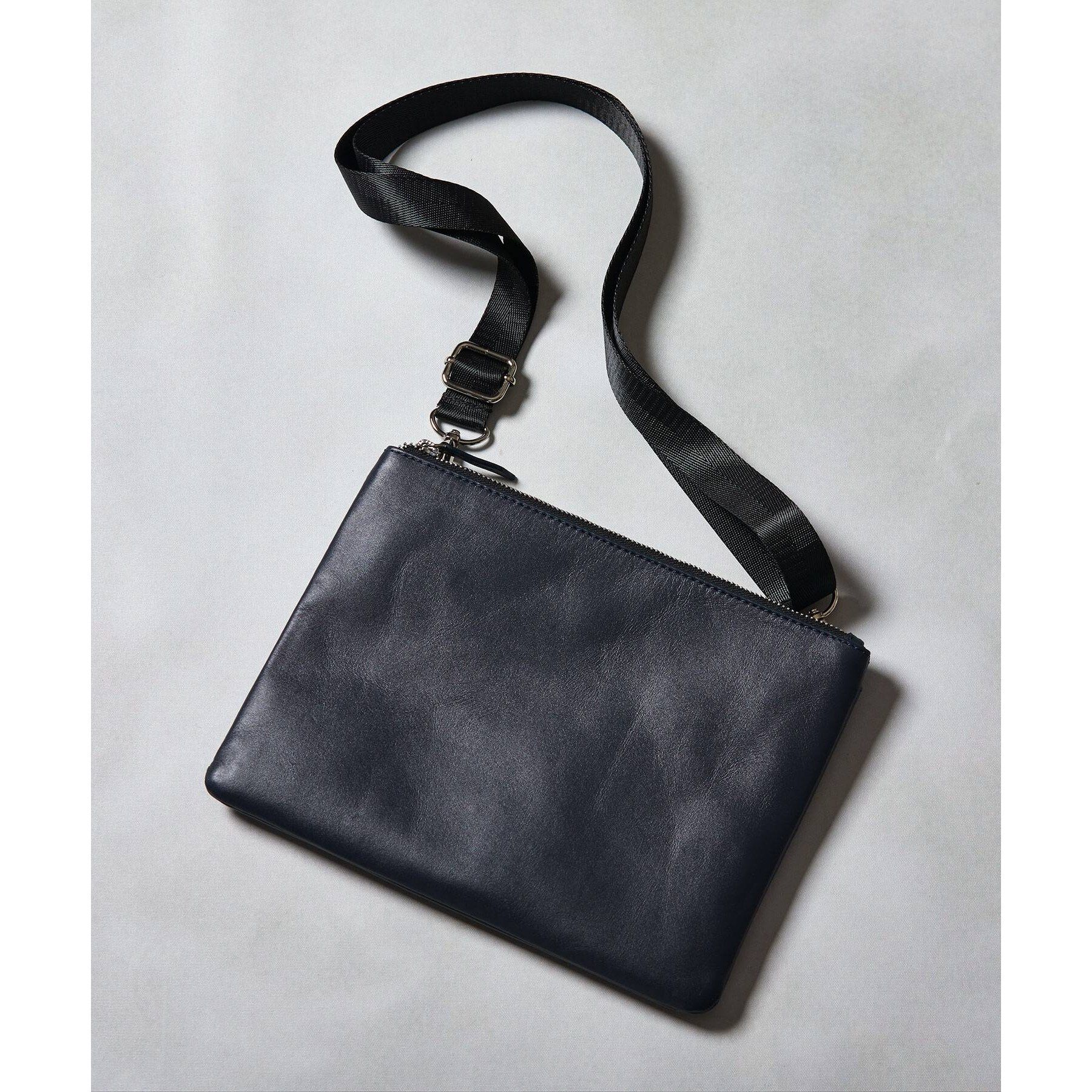 tk.TAKEO KIKUCHI「【WEB限定】レザー2WAYサコッシュバッグ」|ショルダー・メッセンジャー|ネイビー(094)