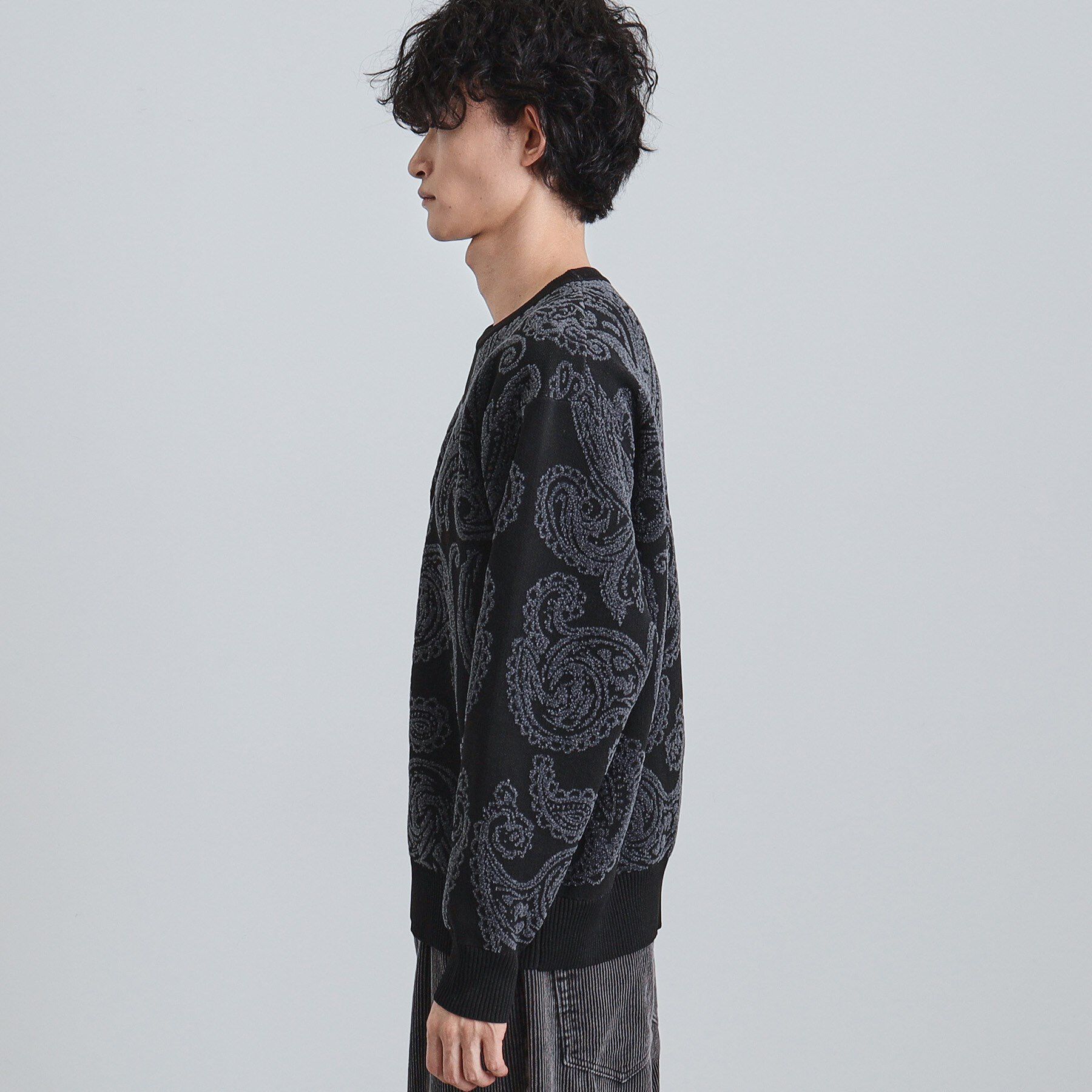 tk.TAKEO KIKUCHI「【洗える】ペイズリーニットプルオーバー」|ニット・セーター|