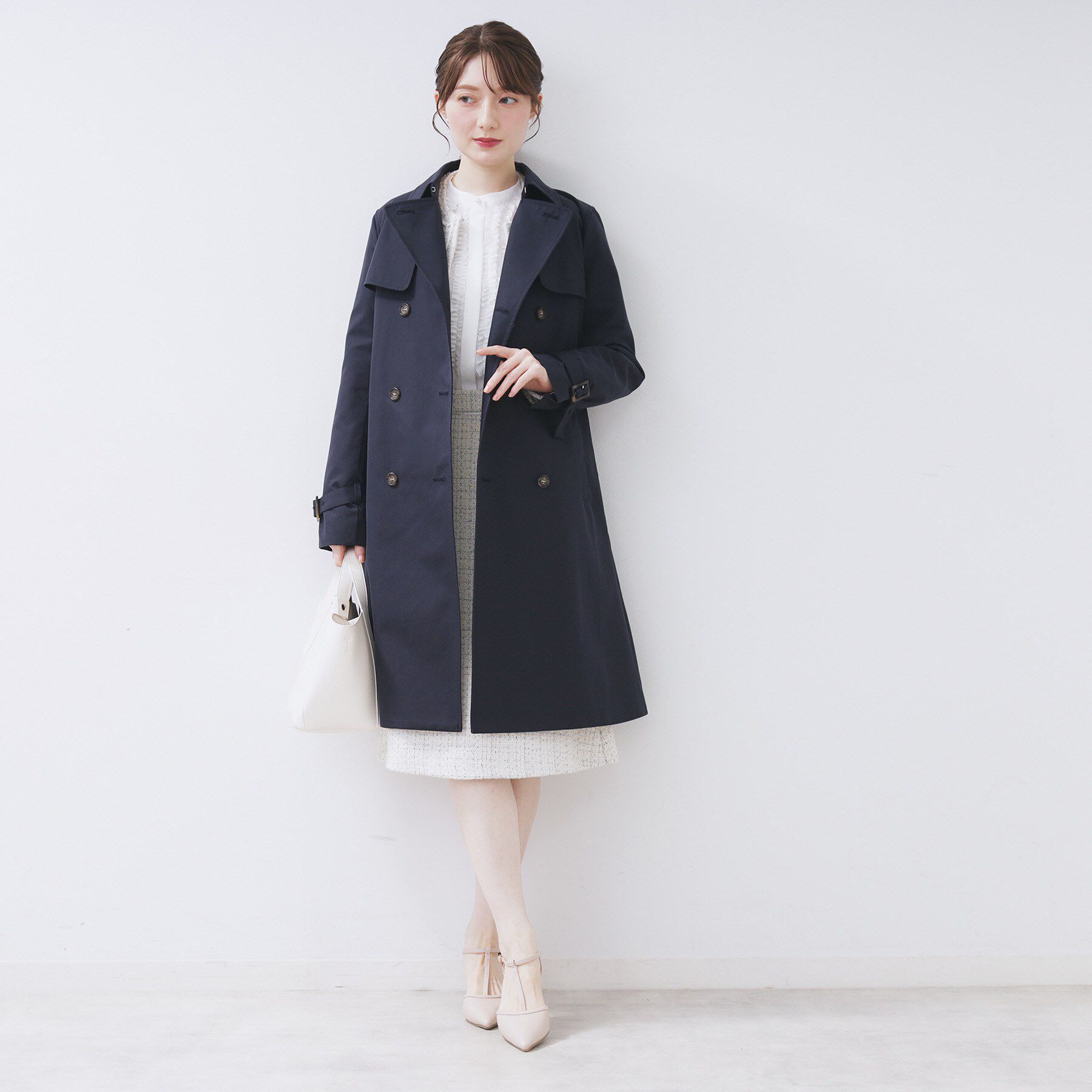 index「トレンチコート【洗濯機OK/撥水/花粉対応】《XS～3L》」|トレンチコート|