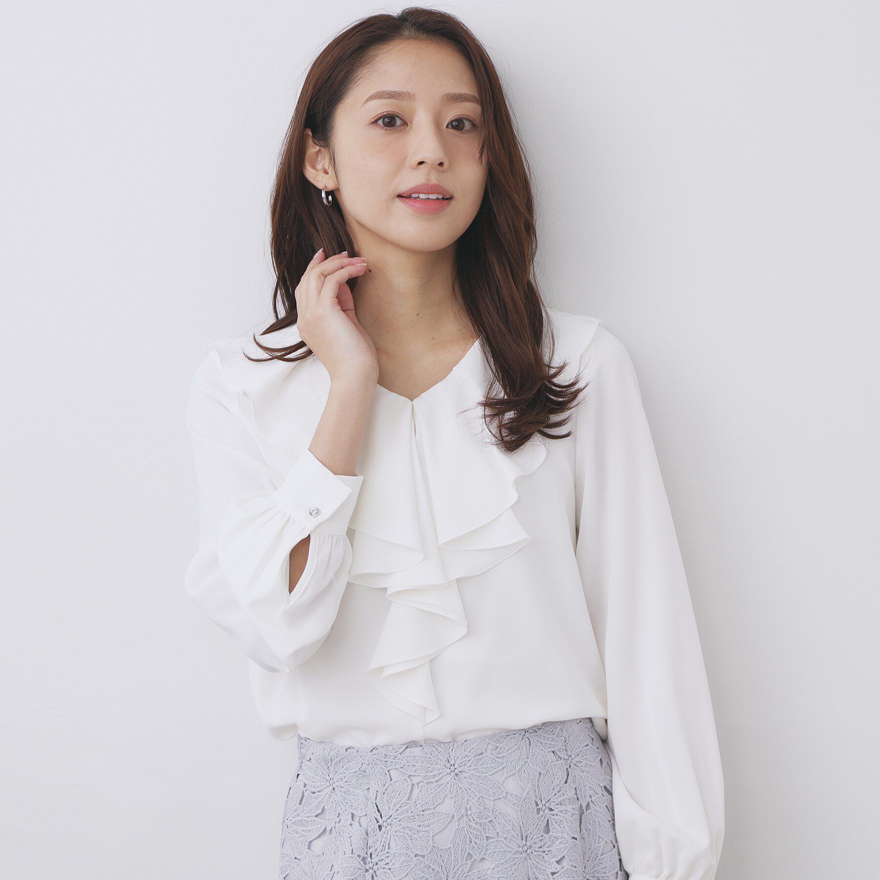 index「ラッフルフリルブラウス【洗濯機OK/イージーアイロン】」|シャツ・ブラウス|