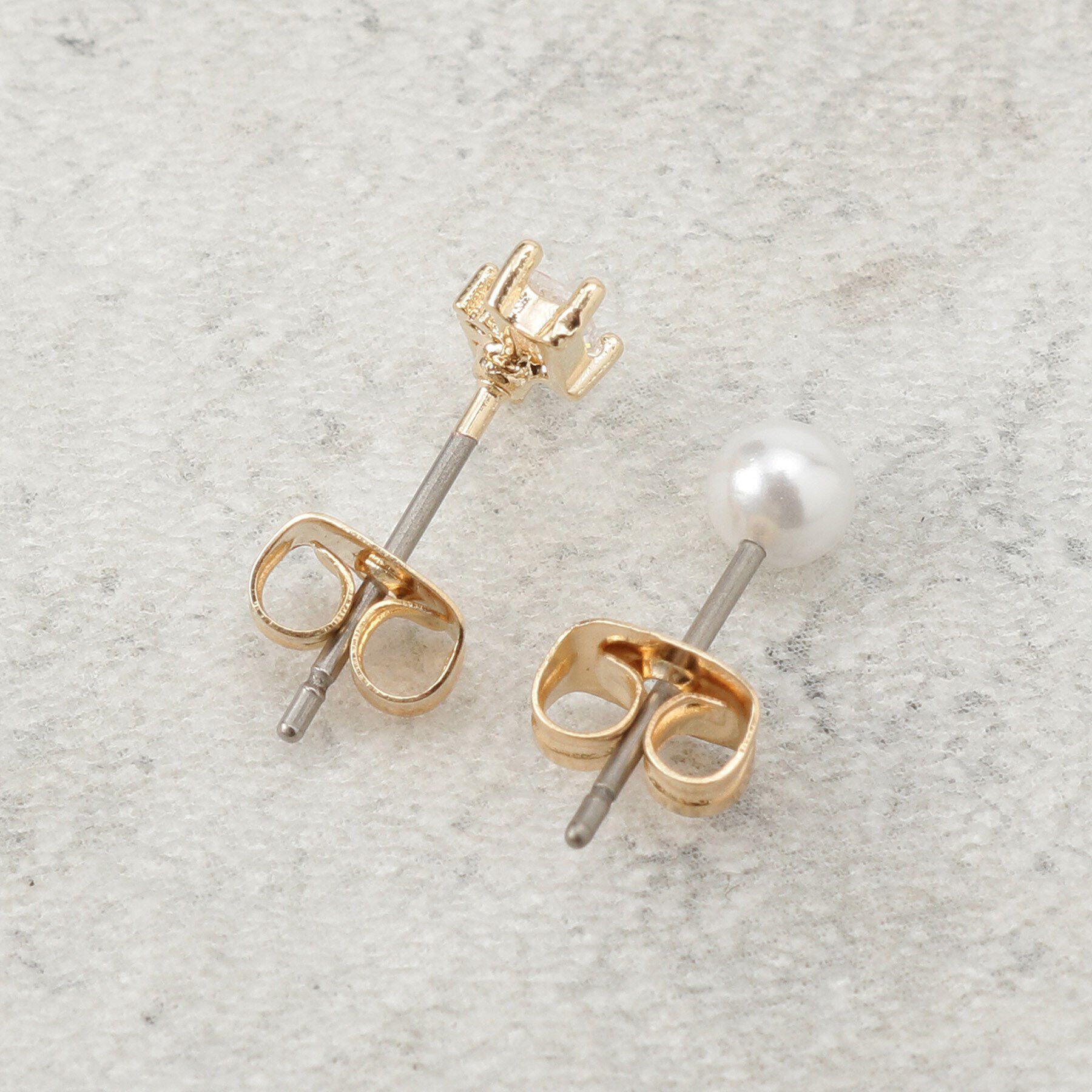 OPAQUE.CLIP「ビジュー&times;フェイクパールピアス」|ピアス|