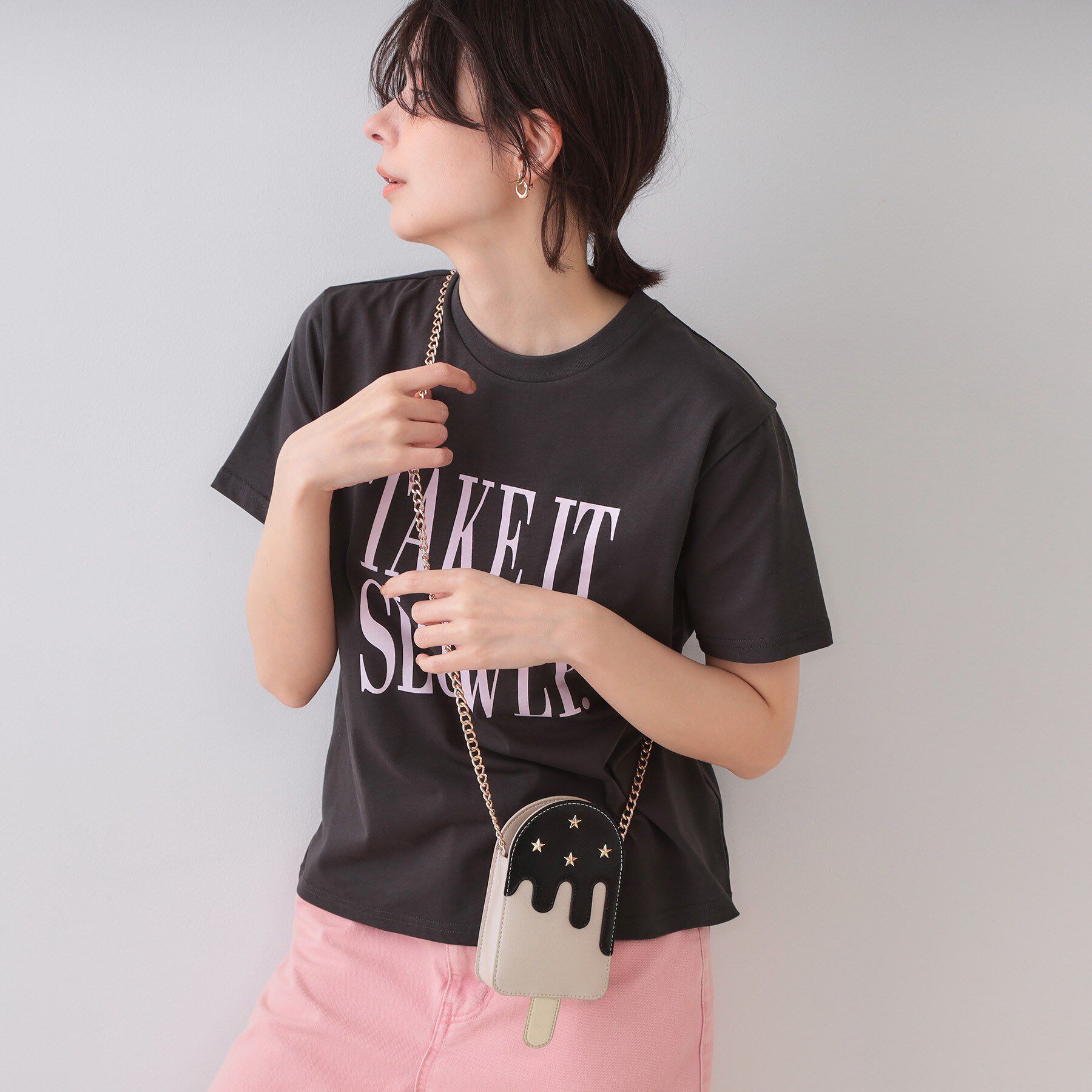 OPAQUE.CLIP「トロピカルメタリックミニショルダーバッグ」|ショルダー・メッセンジャー|