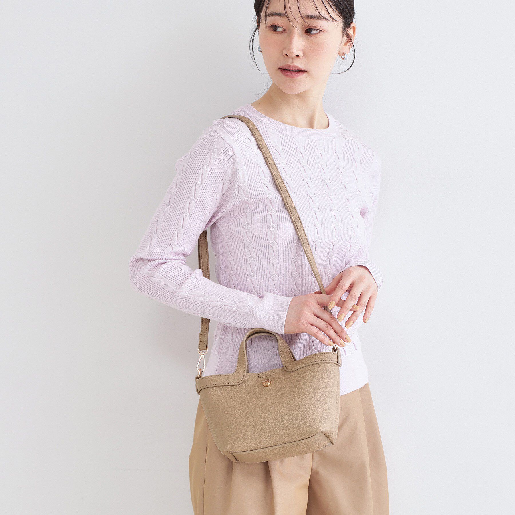OPAQUE.CLIP「2WAY巾着付ミニトート」|ショルダー・メッセンジャー|