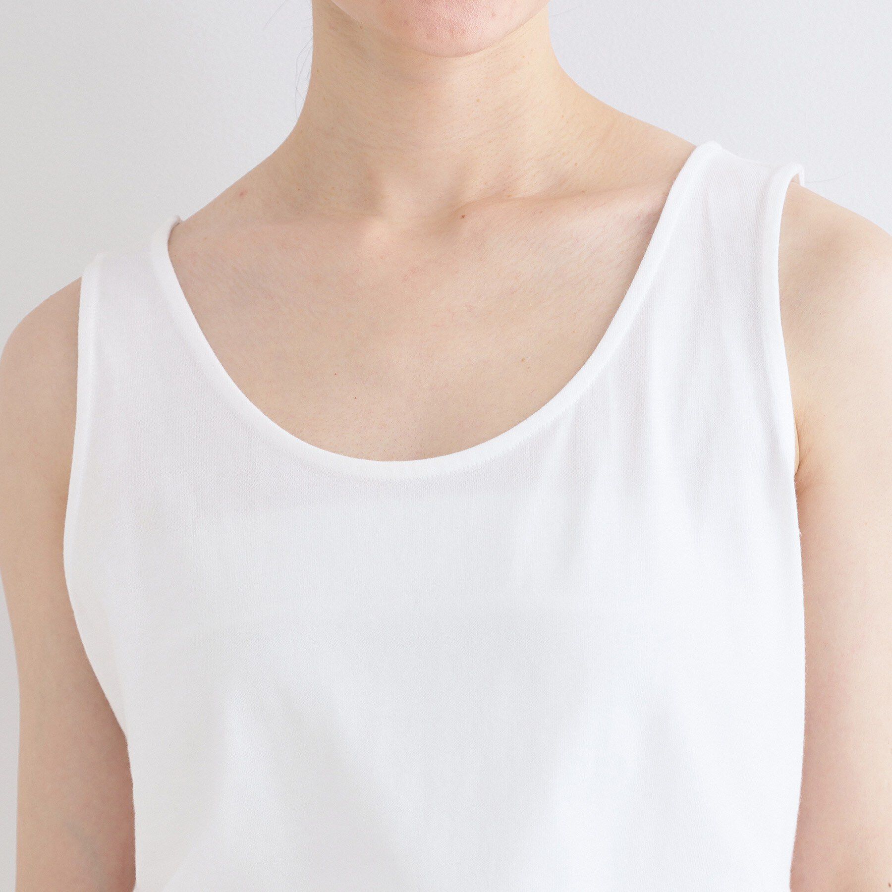 OPAQUE.CLIP「《ツインセット》ワイドニット&times;裾フレアタンクトップ【洗濯機OK】」|ニット・セーター|