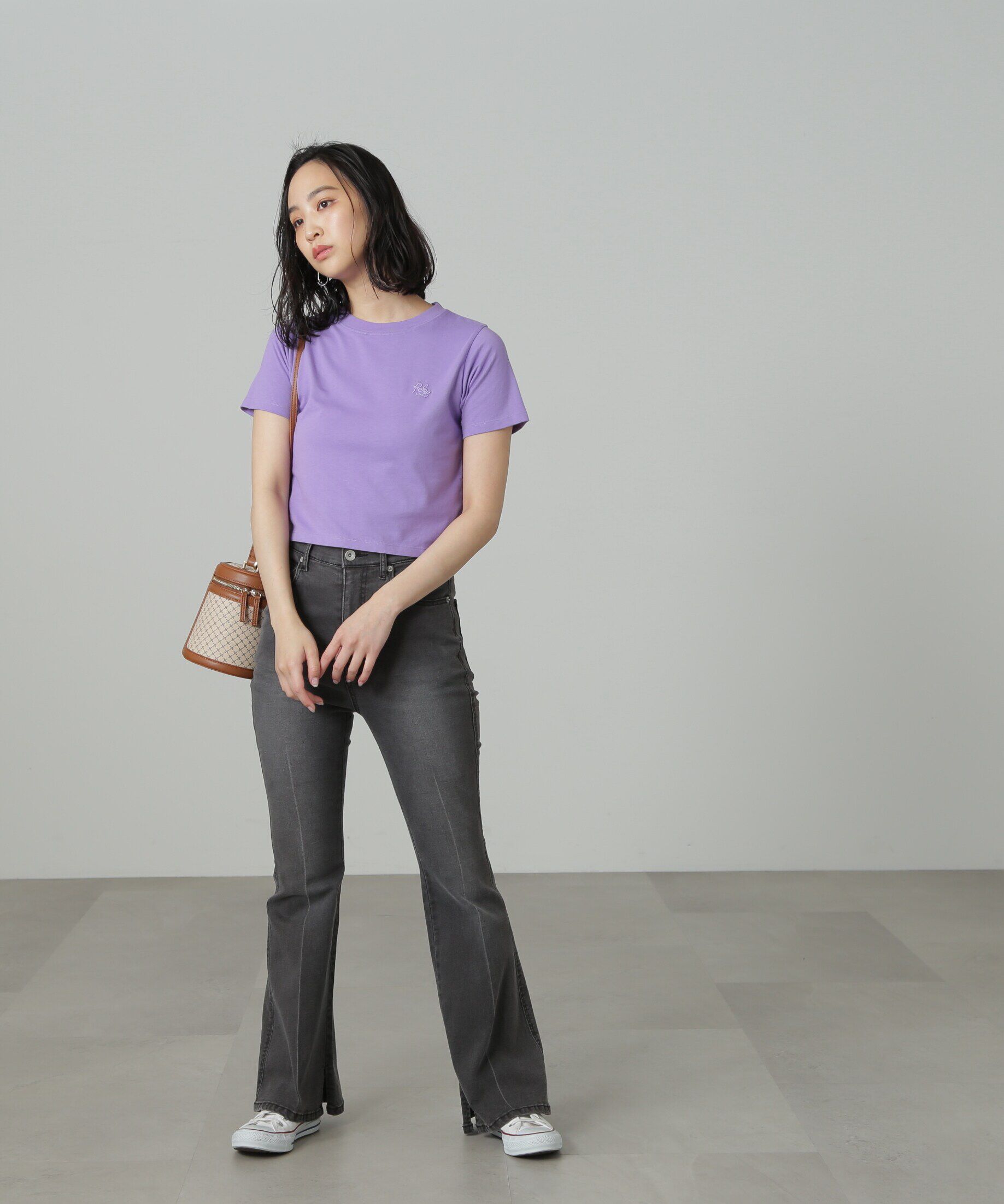  「[Sシリーズ対応商品]内スリットベルボトムデニムパンツ」|その他|