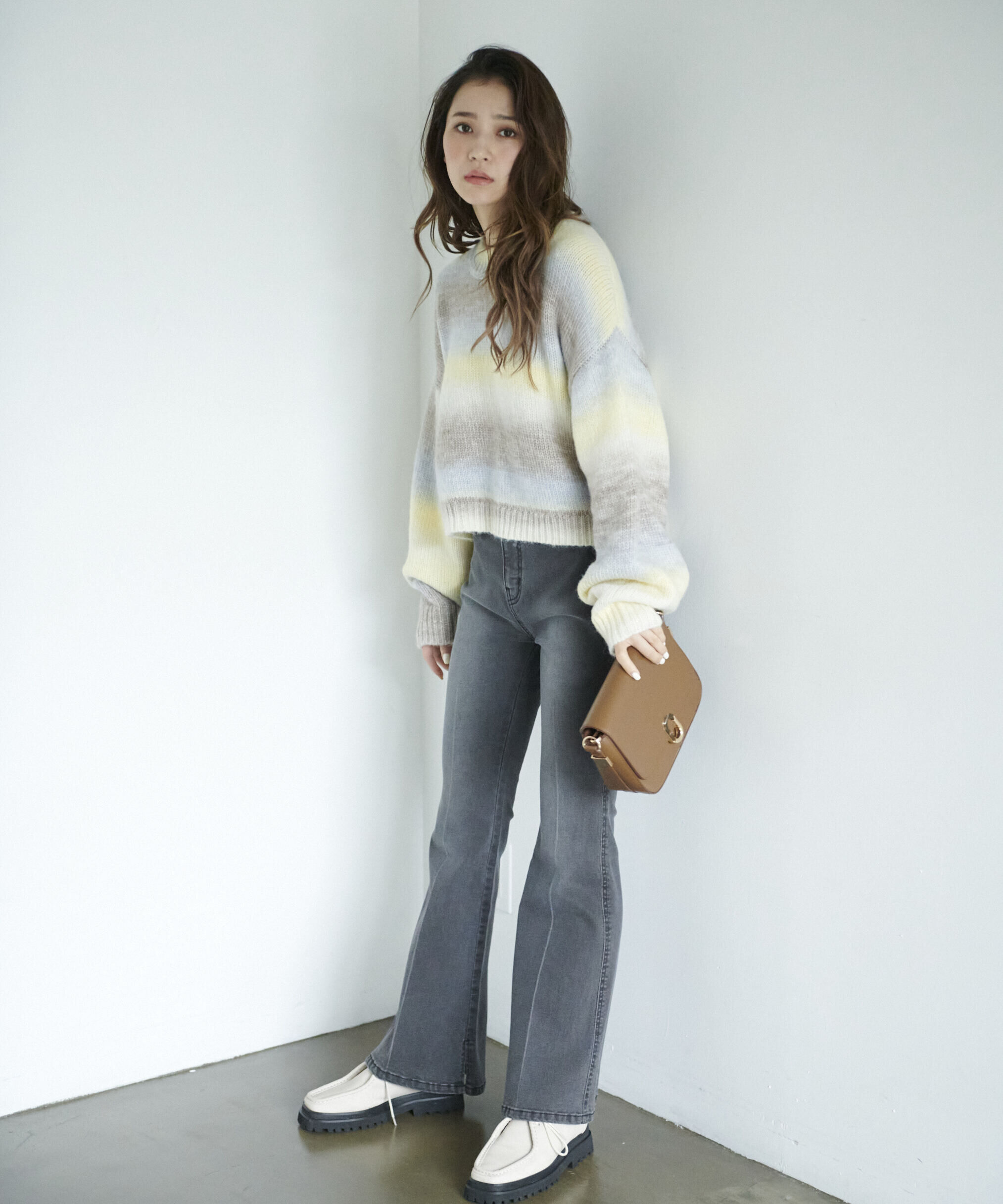  「[Sシリーズ対応商品]内スリットベルボトムデニムパンツ」|その他|