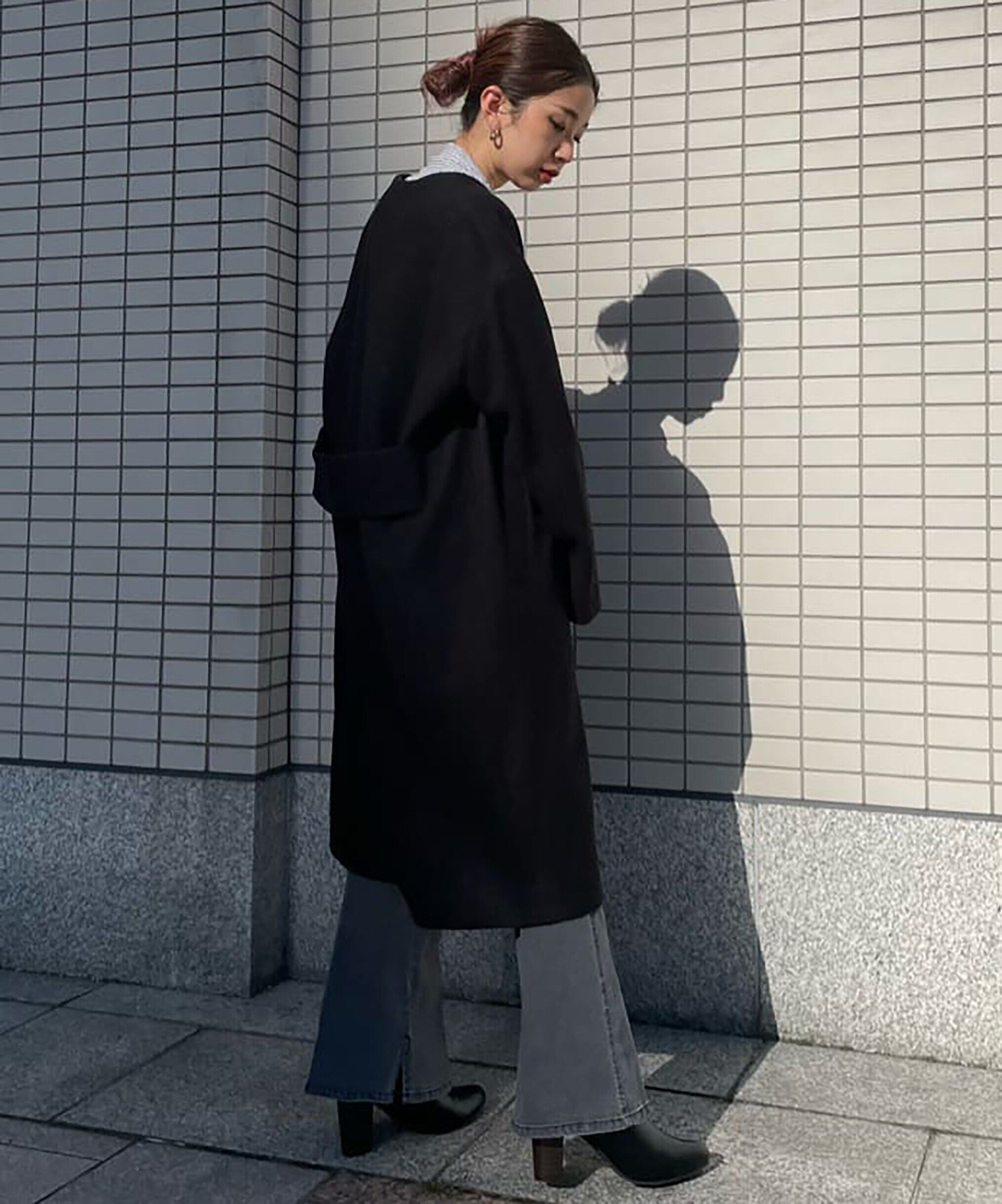  「[Sシリーズ対応商品]内スリットベルボトムデニムパンツ」|その他|