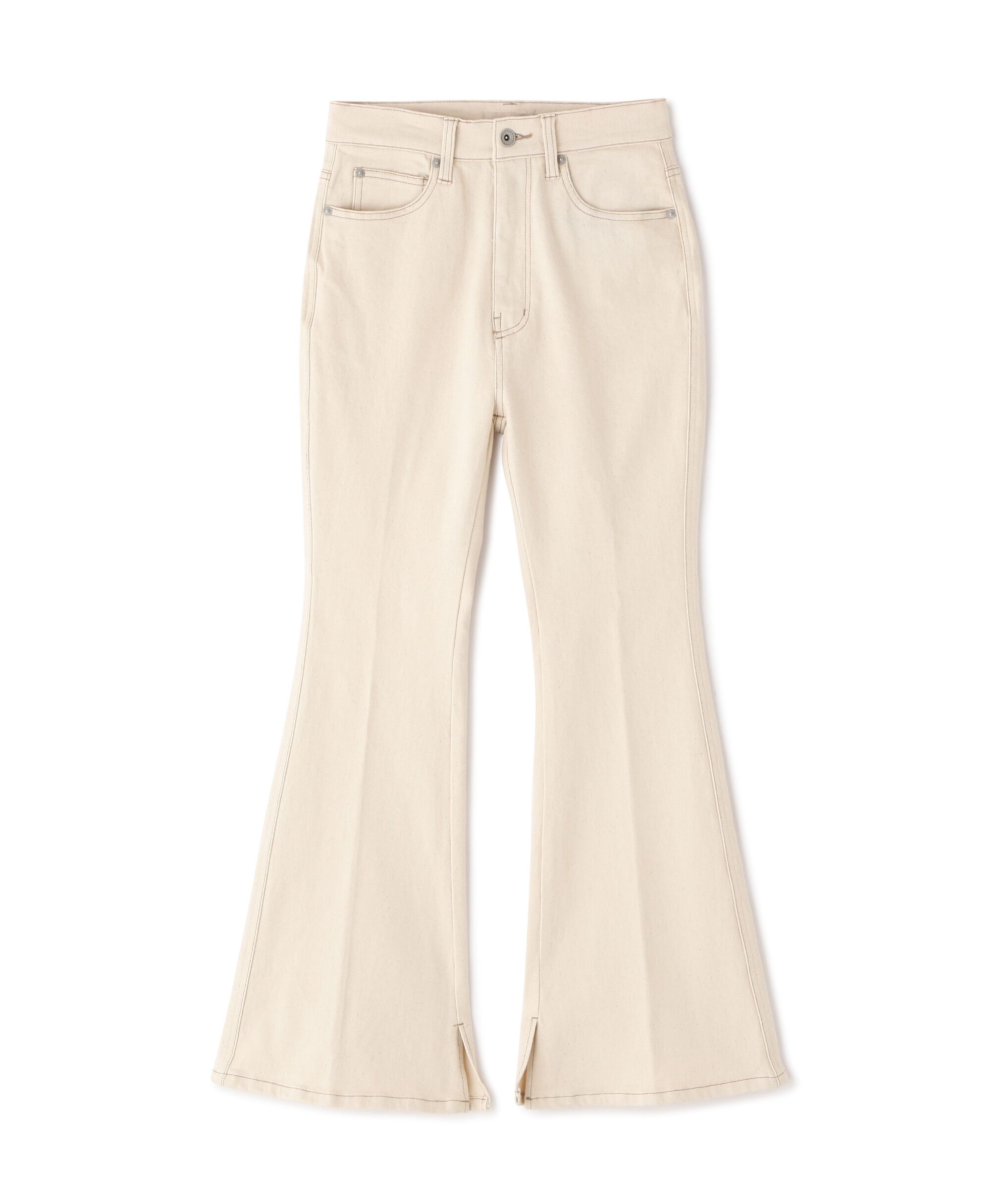  「[Sシリーズ対応商品]内スリットベルボトムデニムパンツ」|その他|