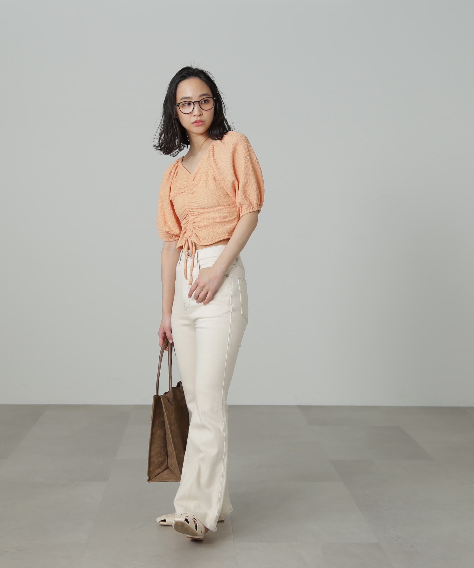  「[Sシリーズ対応商品]内スリットベルボトムデニムパンツ」|その他|