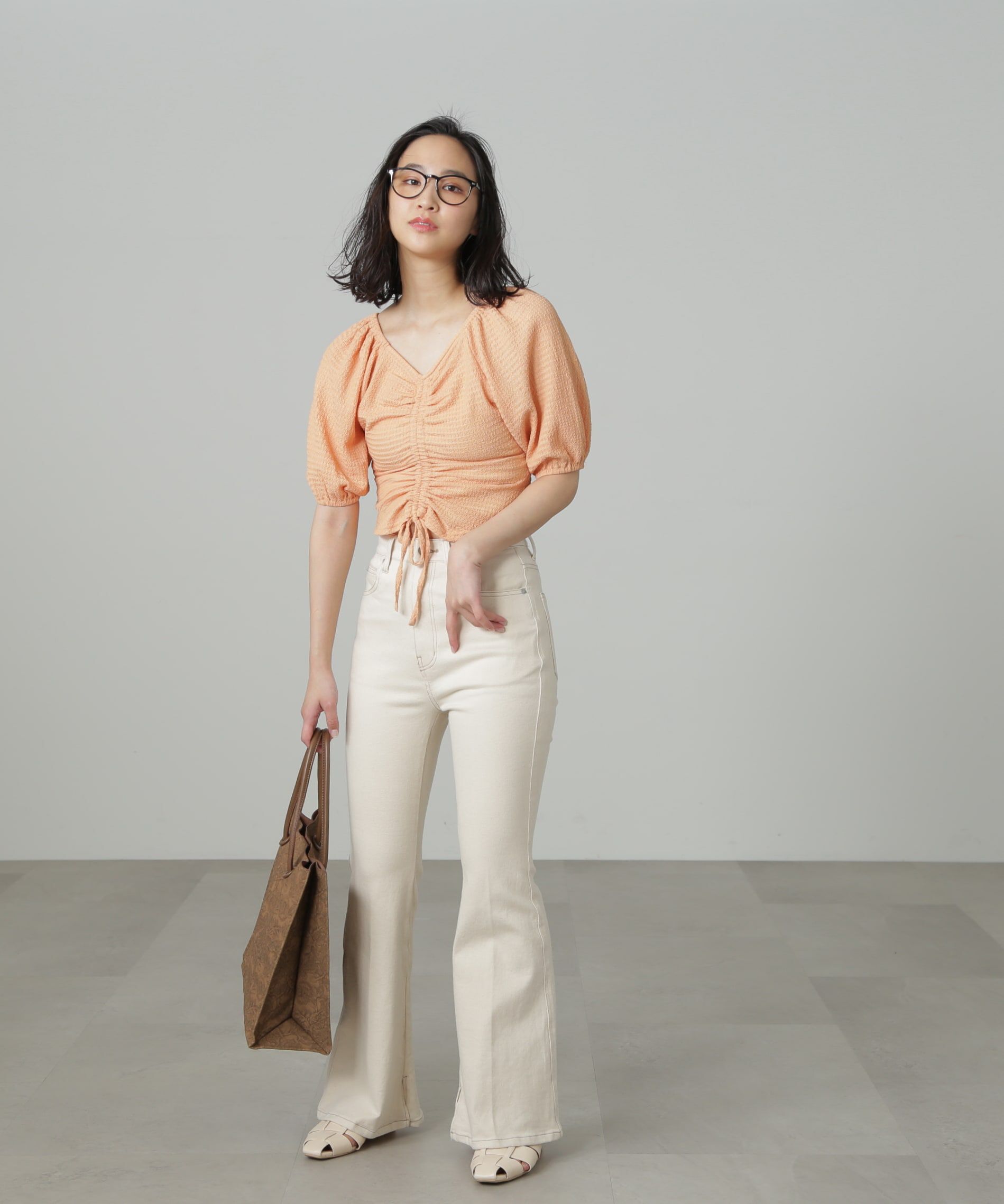  「[Sシリーズ対応商品]内スリットベルボトムデニムパンツ」|その他|