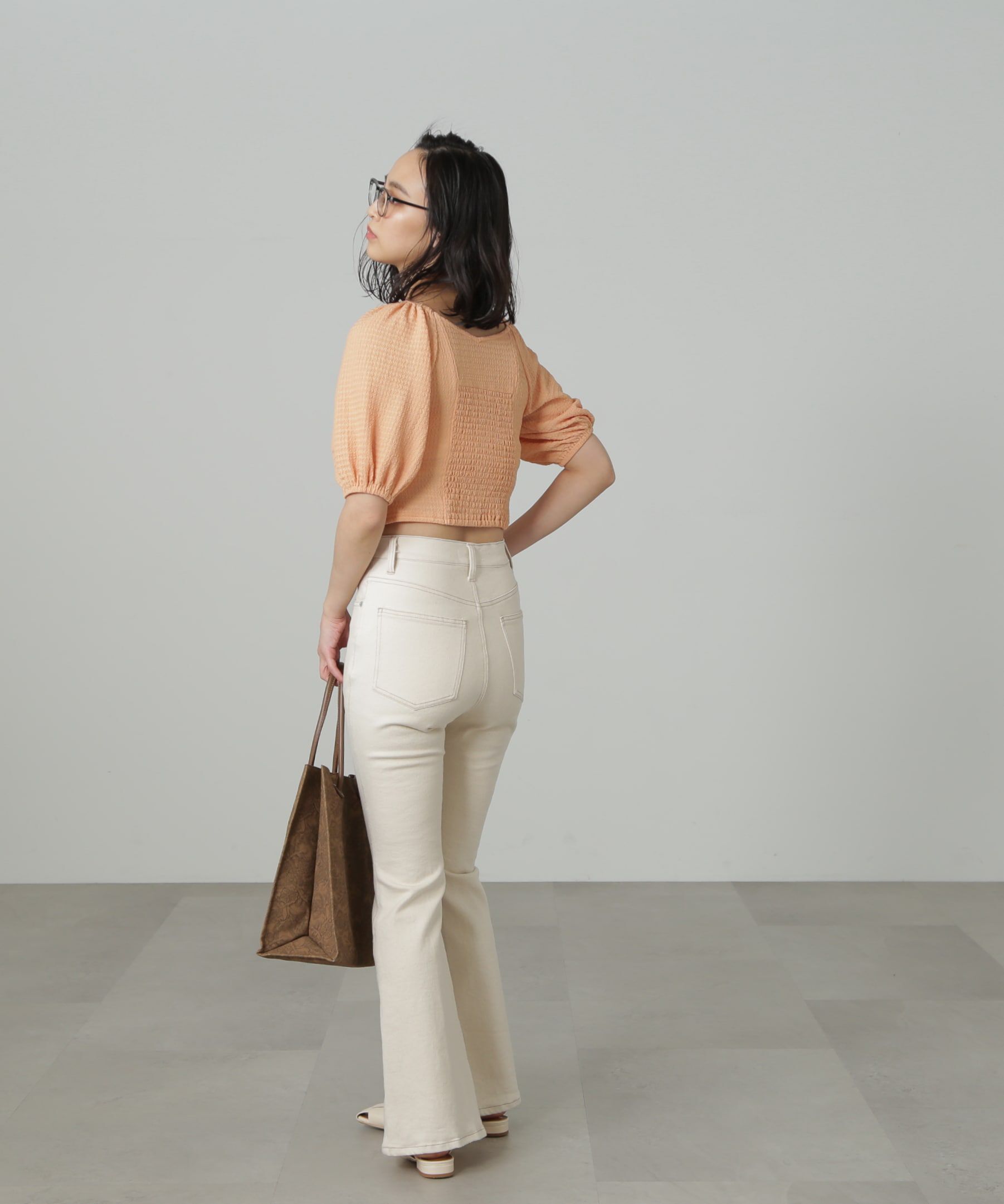  「[Sシリーズ対応商品]内スリットベルボトムデニムパンツ」|その他|