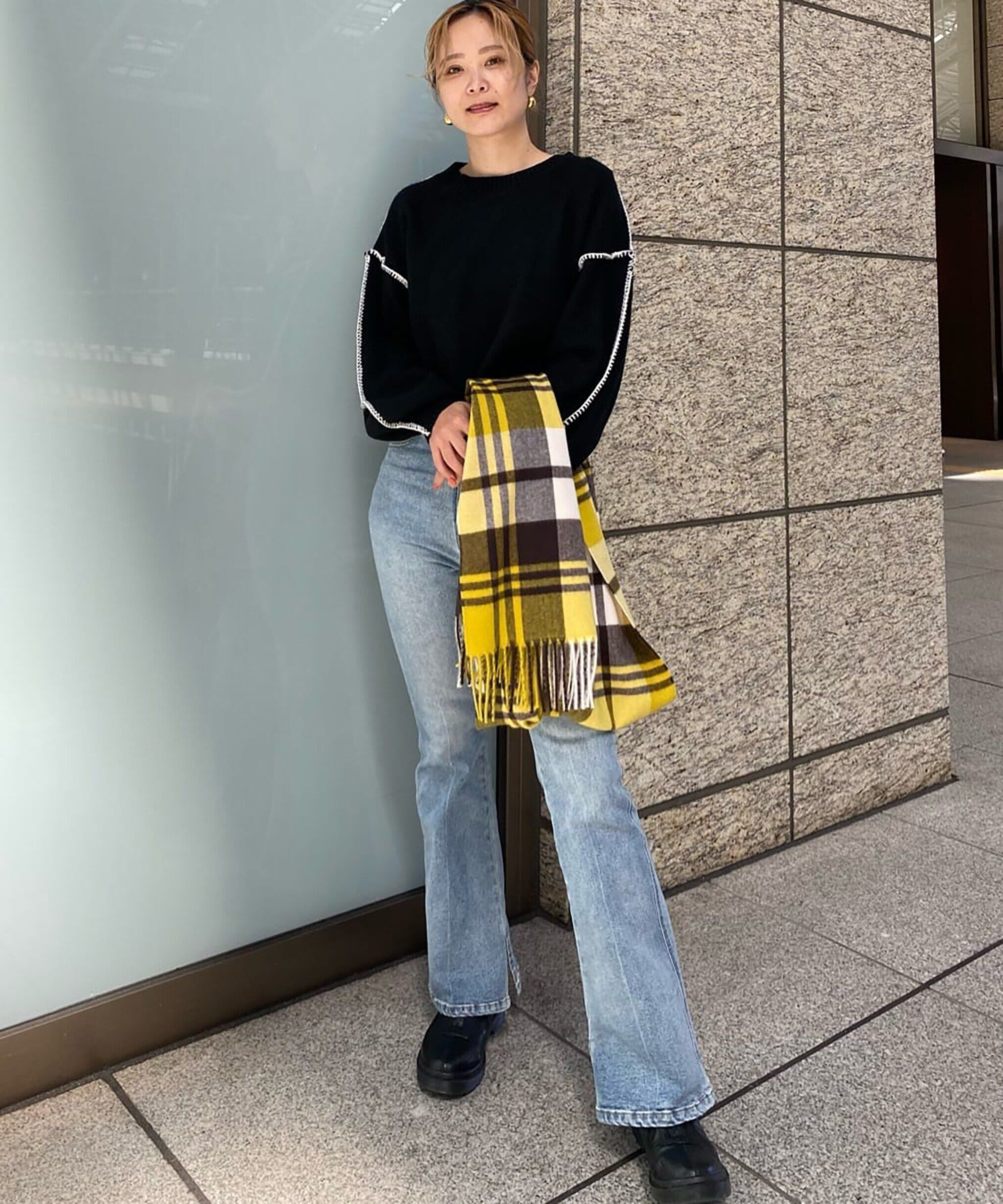  「[Sシリーズ対応商品]内スリットベルボトムデニムパンツ」|その他|