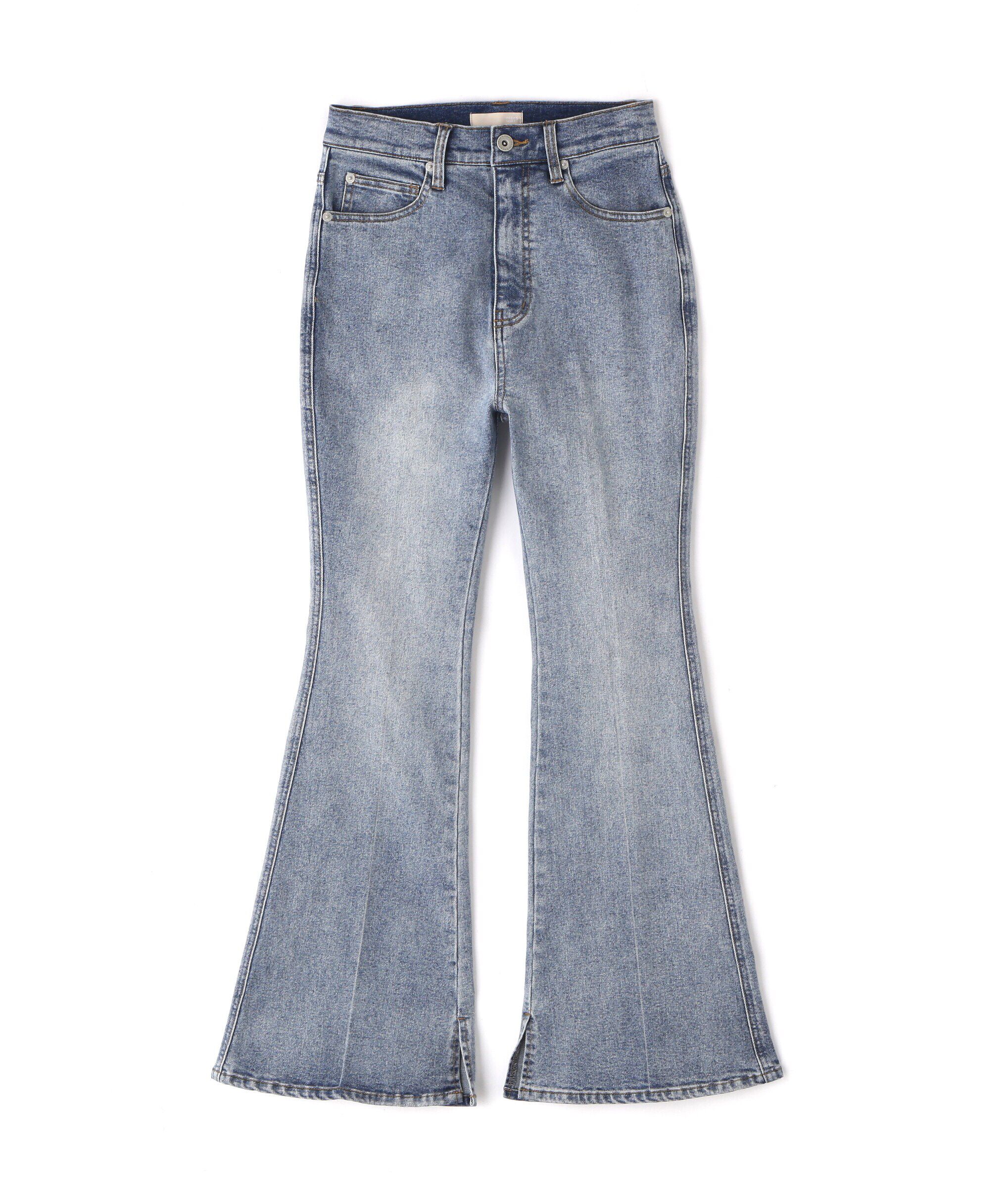  「[Sシリーズ対応商品]内スリットベルボトムデニムパンツ」|その他|