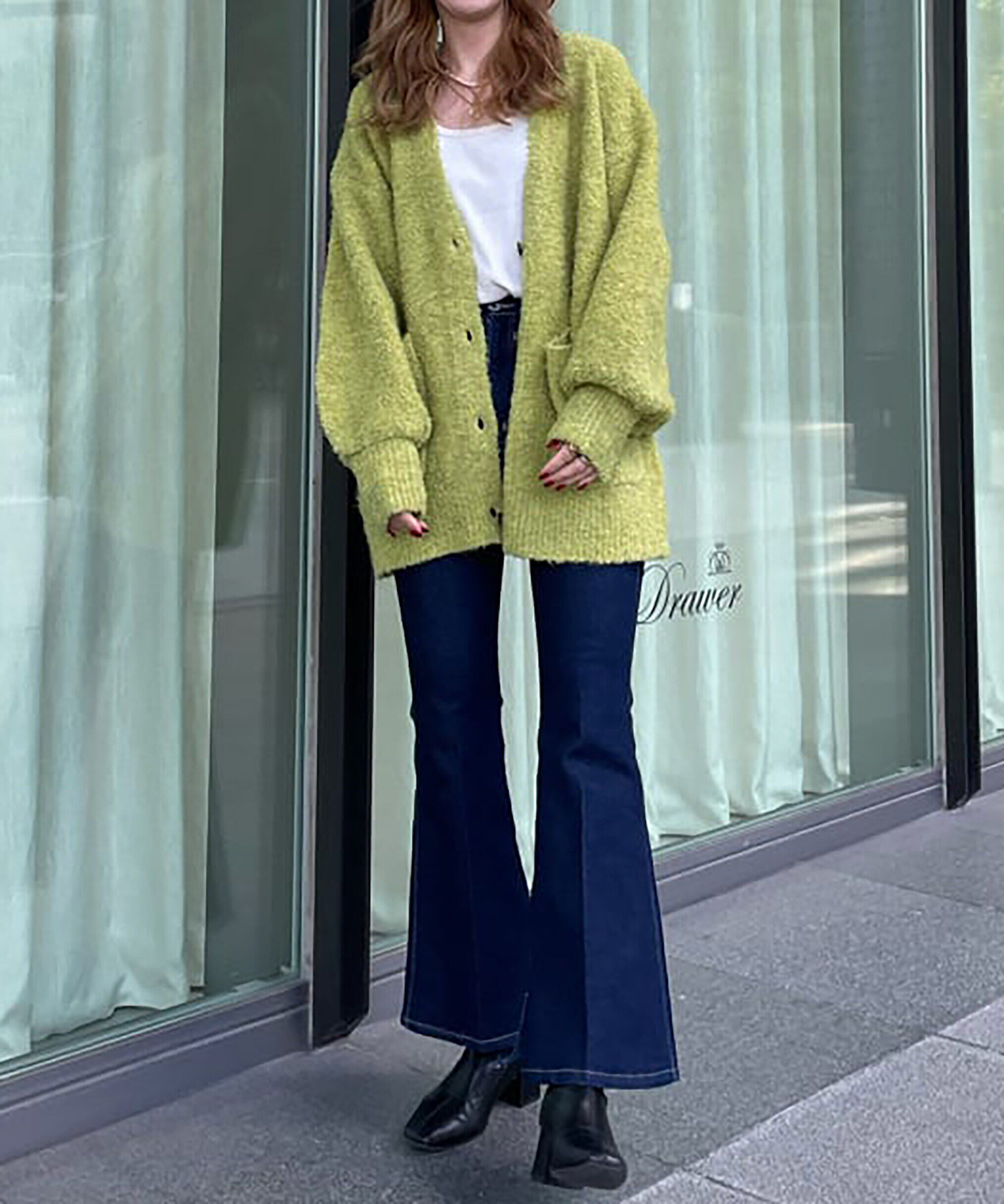  「[Sシリーズ対応商品]内スリットベルボトムデニムパンツ」|その他|