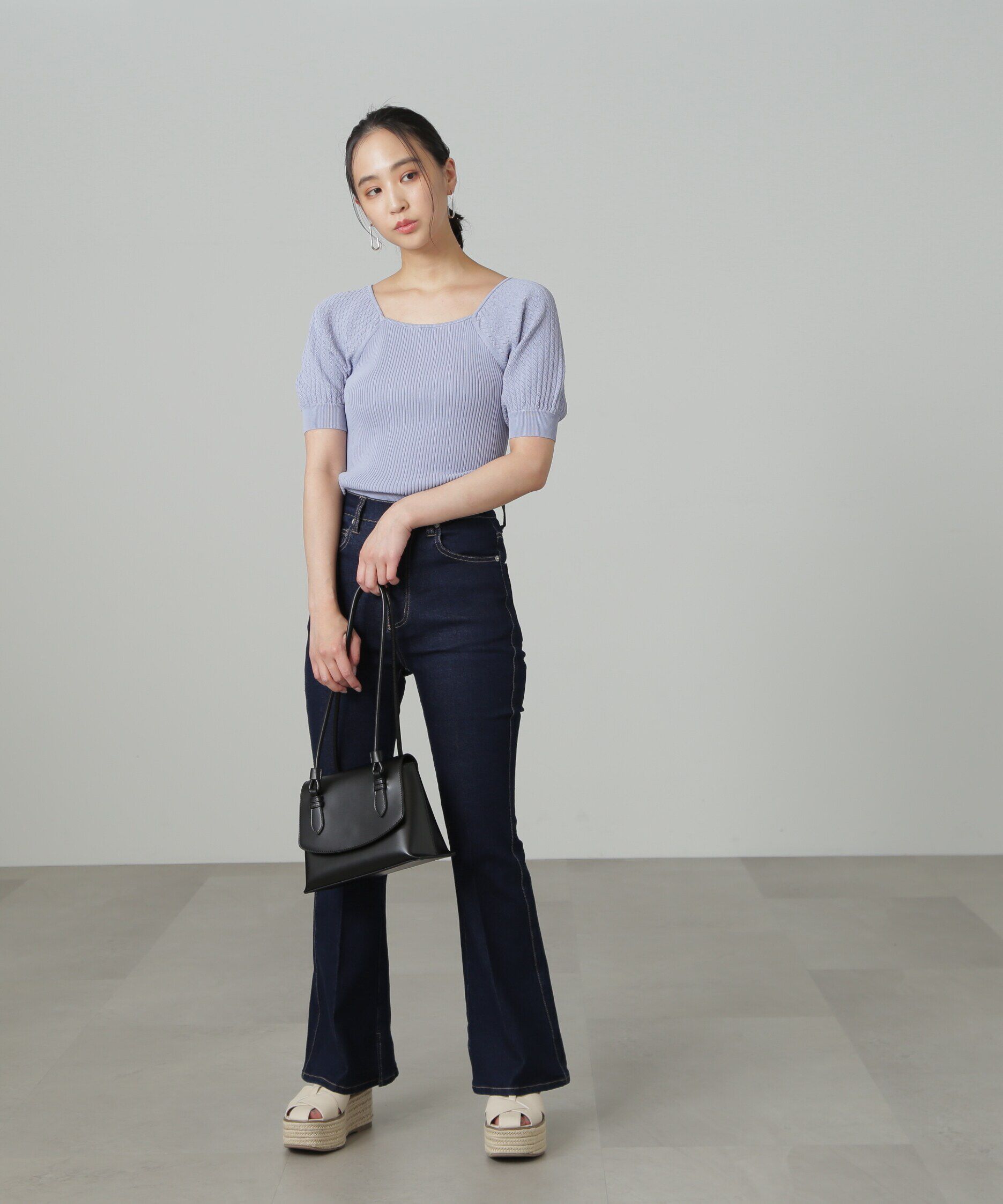  「[Sシリーズ対応商品]内スリットベルボトムデニムパンツ」|その他|