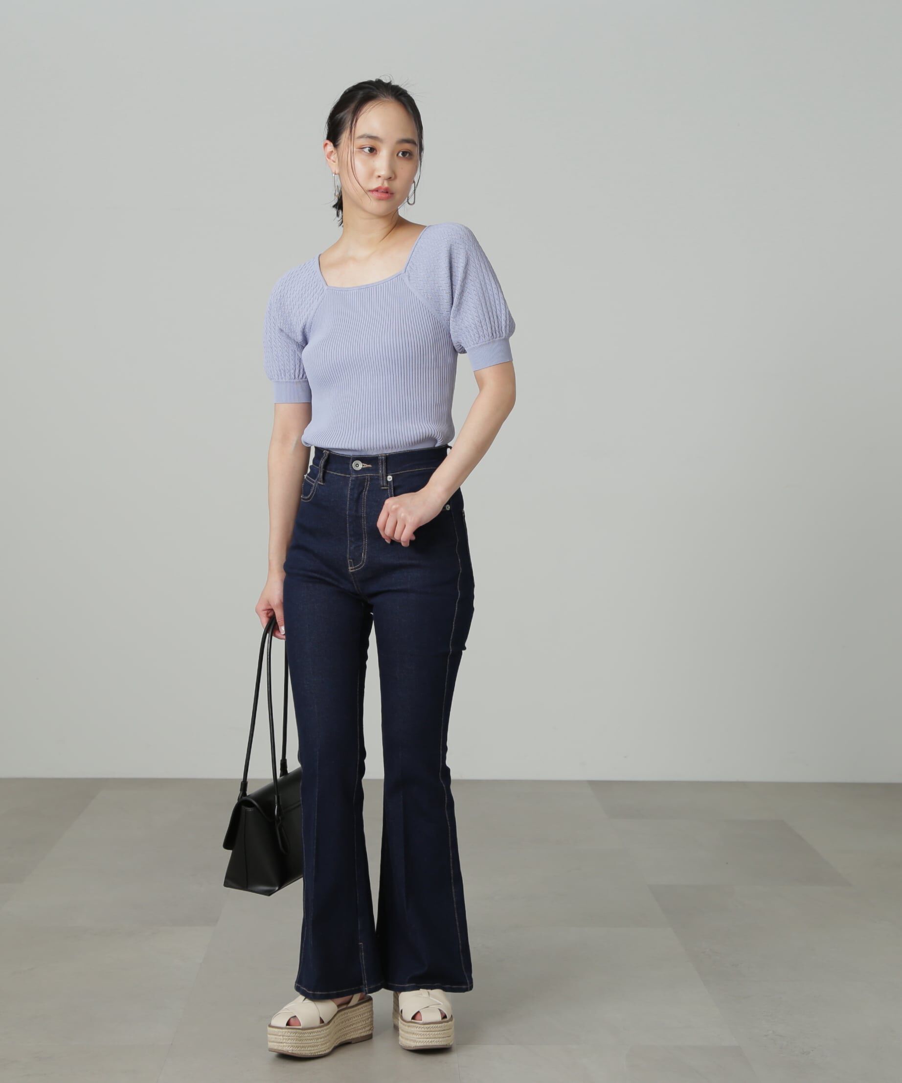  「[Sシリーズ対応商品]内スリットベルボトムデニムパンツ」|その他|