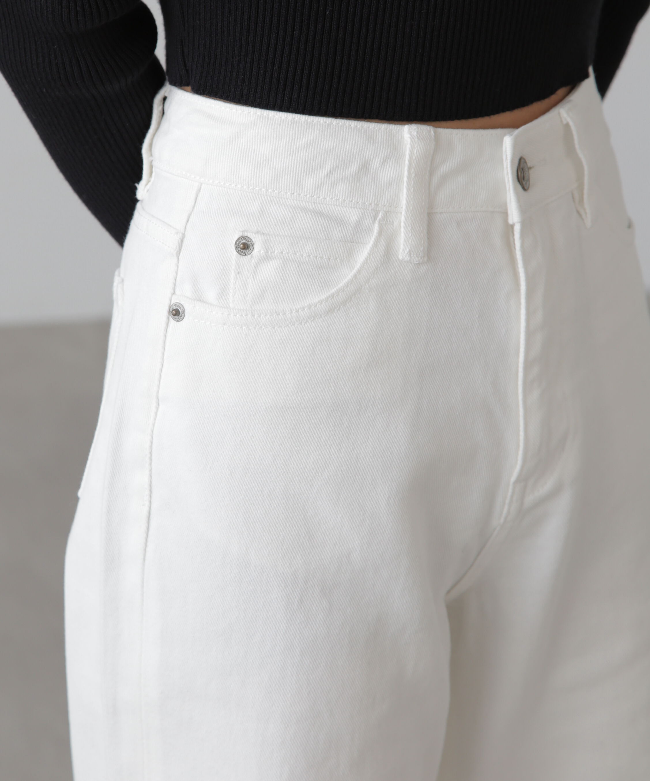  「[低身長サイズ/Sシリーズ]ベーシックワイドデニムパンツ」|その他|