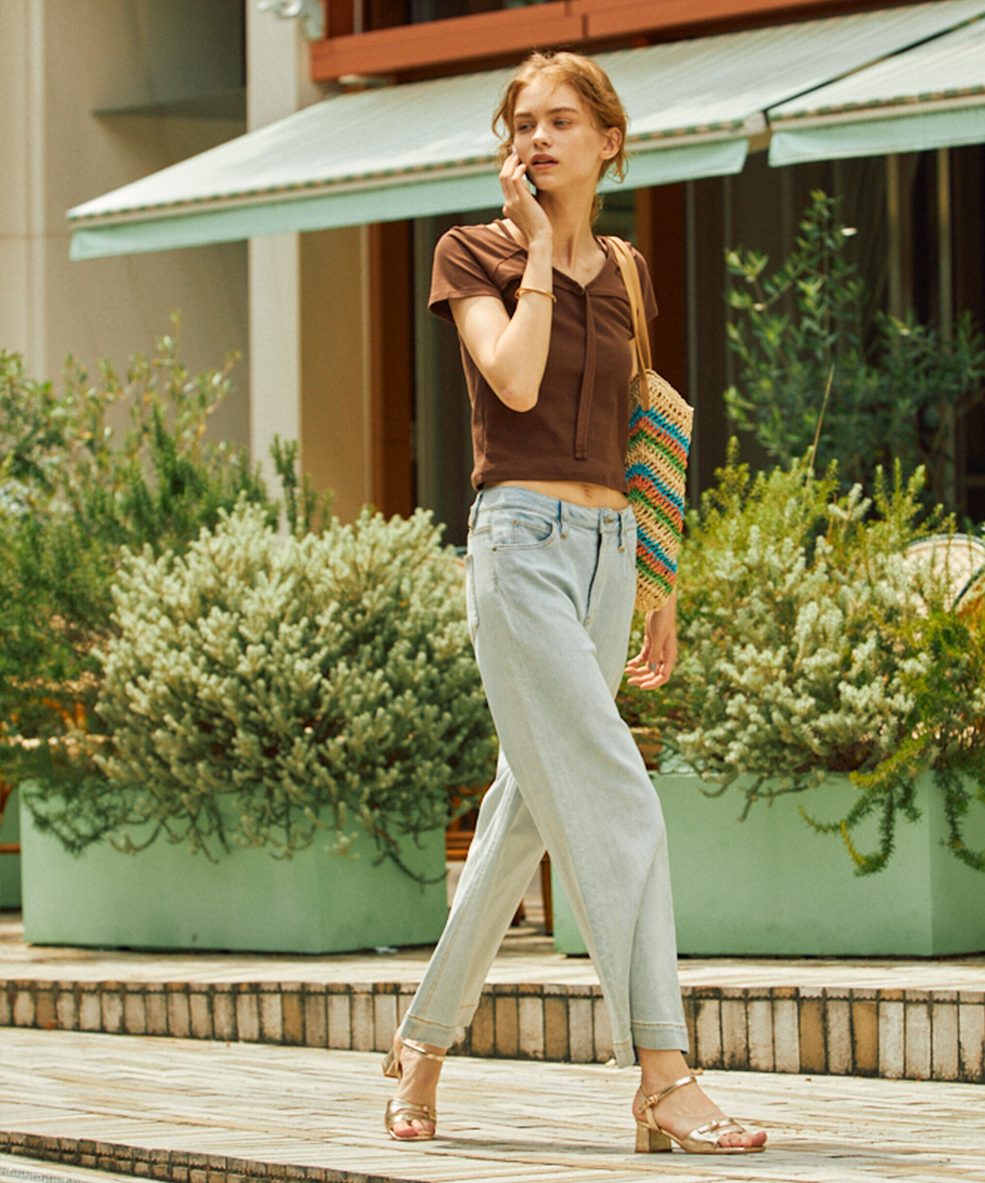  「[低身長サイズ/Sシリーズ]ベーシックワイドデニムパンツ」|その他|