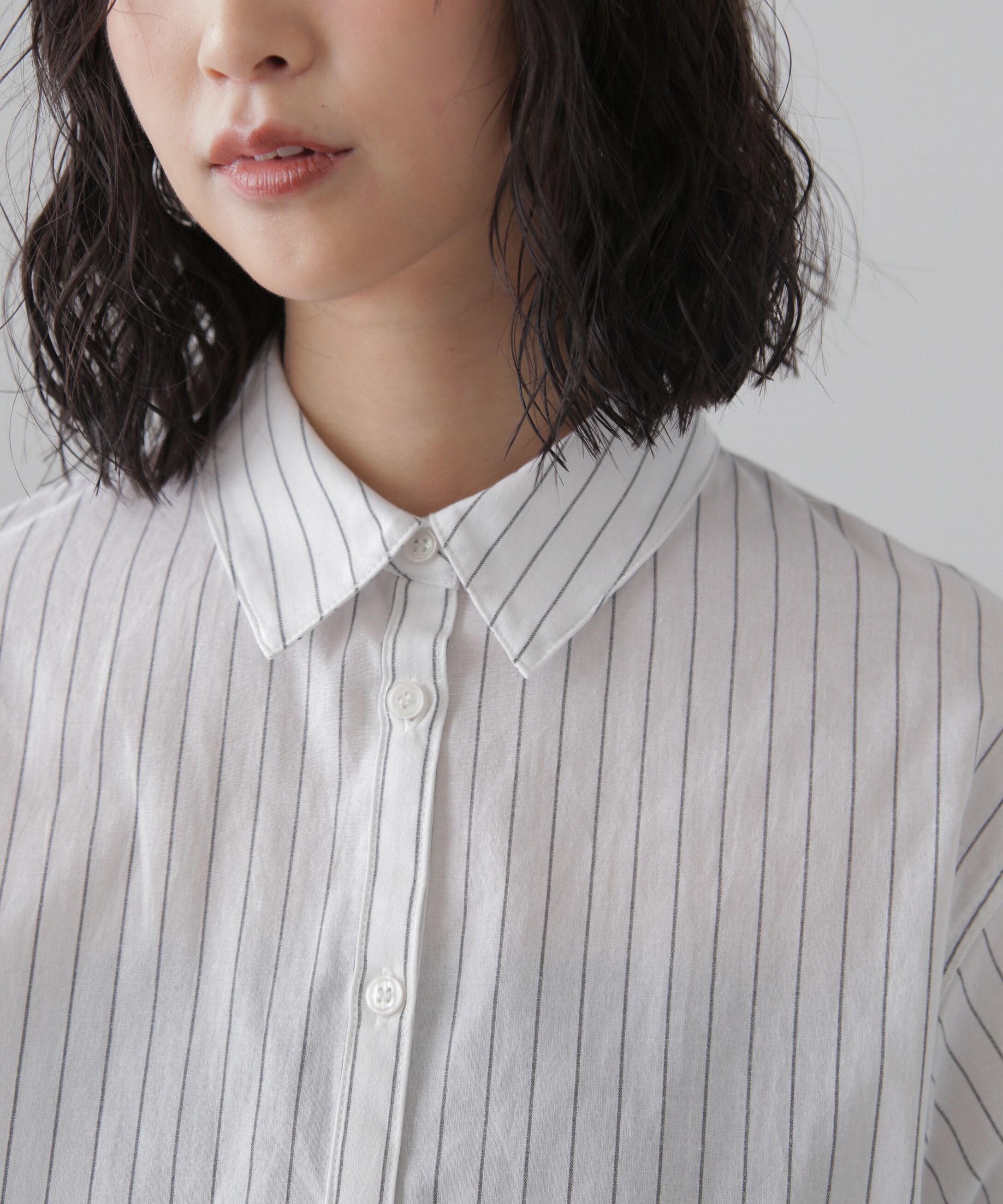  「裾ドロスト半袖ブラウス」|シャツ・ブラウス|