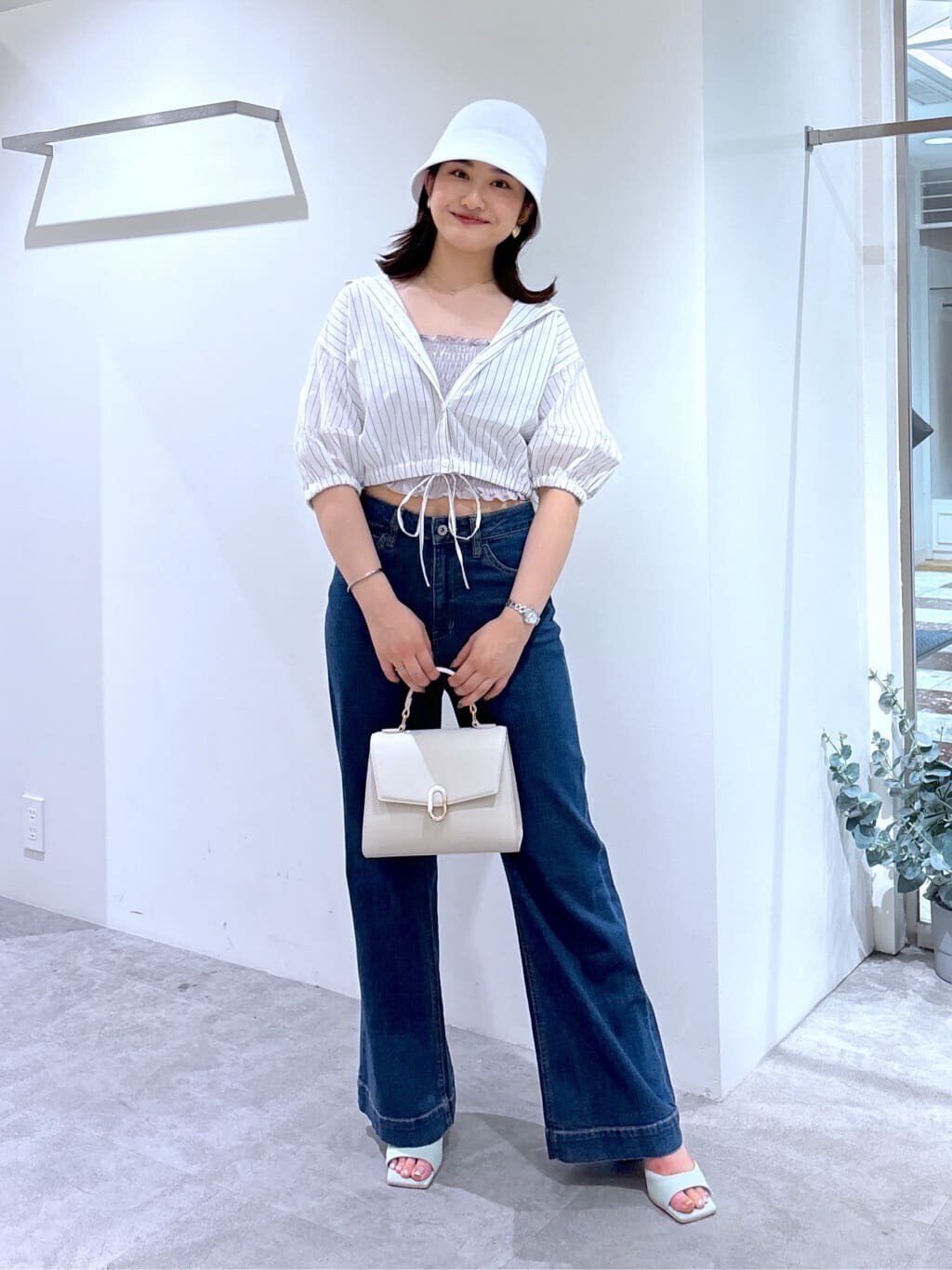  「裾ドロスト半袖ブラウス」|シャツ・ブラウス|