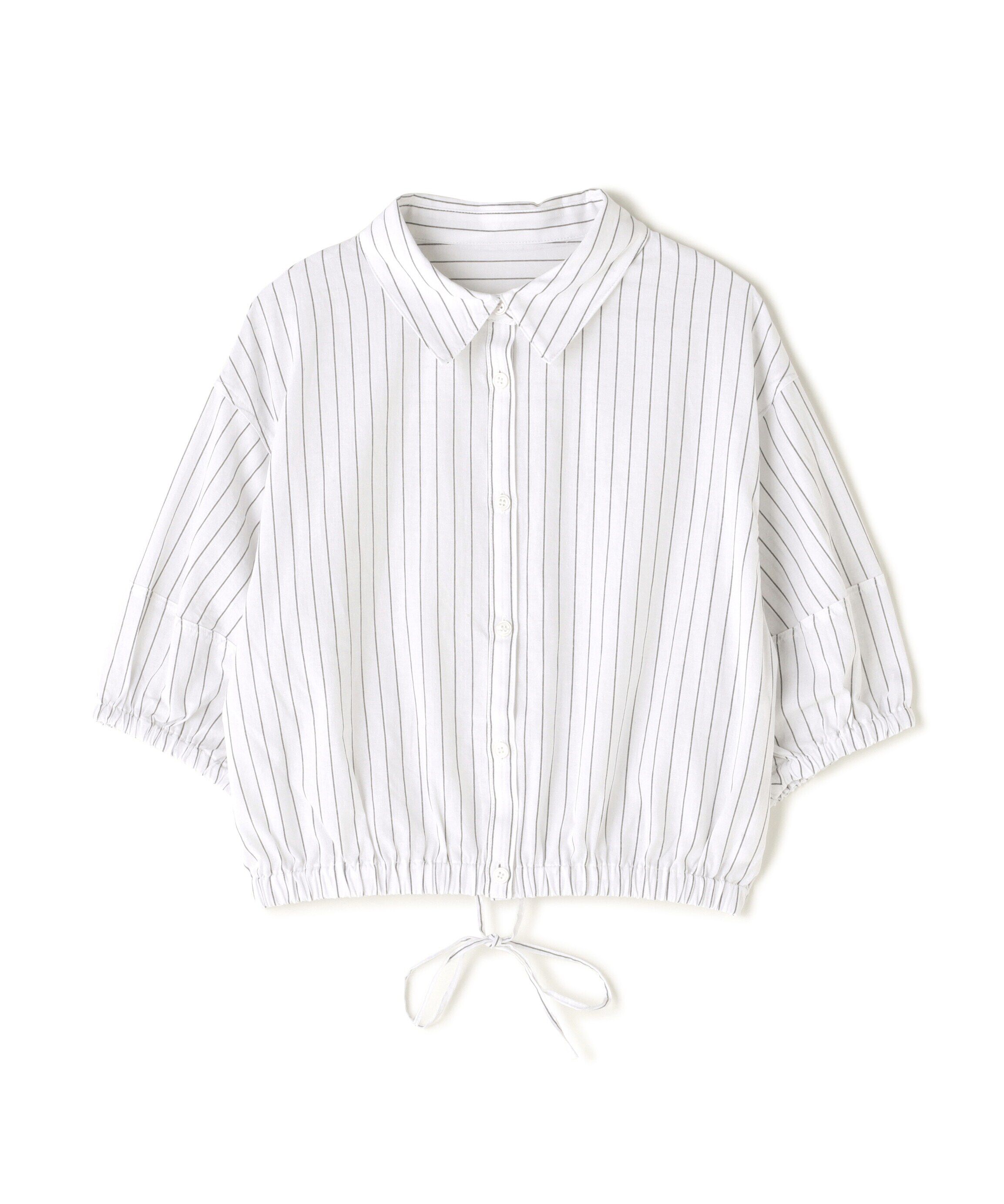  「裾ドロスト半袖ブラウス」|シャツ・ブラウス|