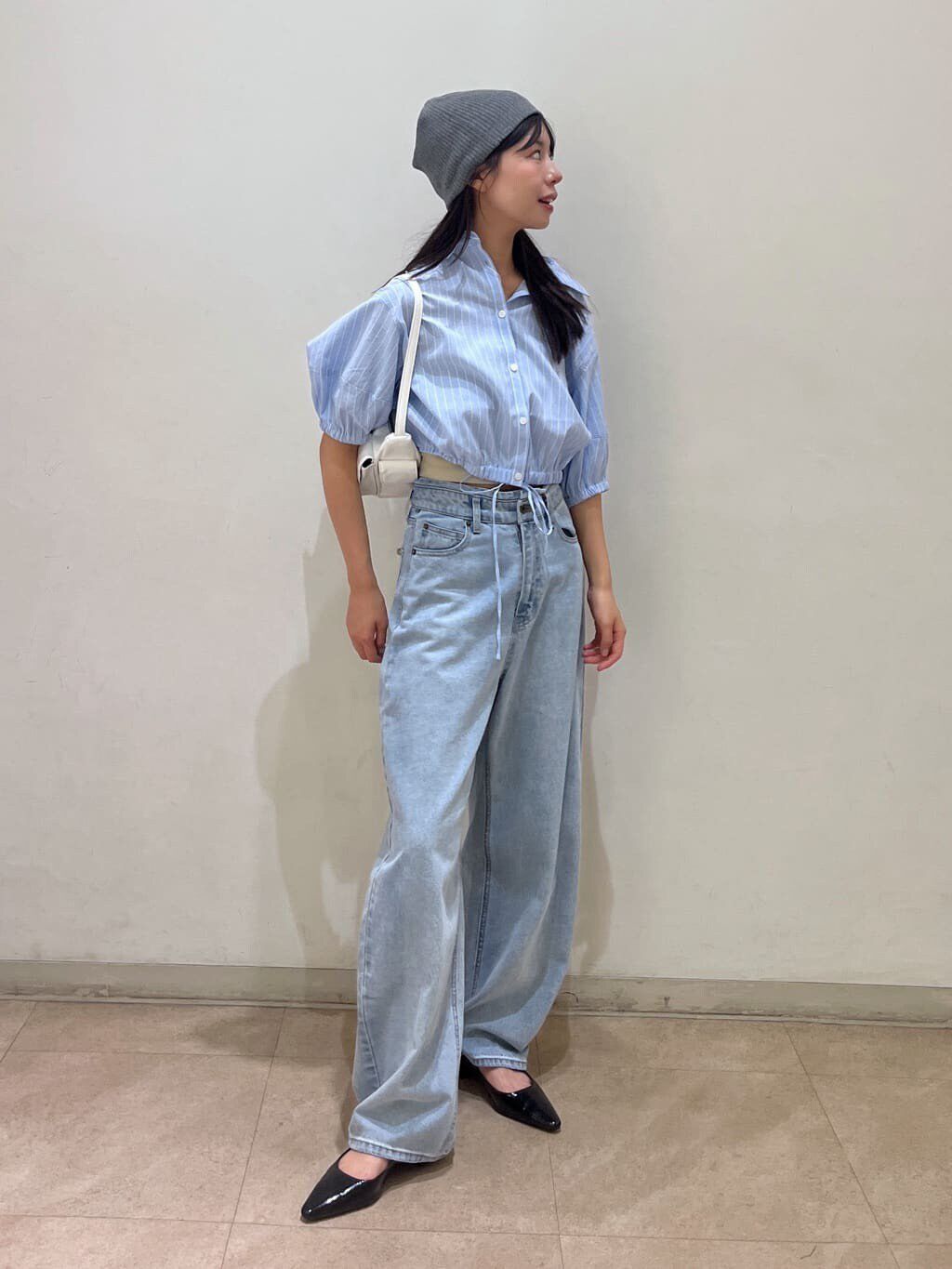  「裾ドロスト半袖ブラウス」|シャツ・ブラウス|