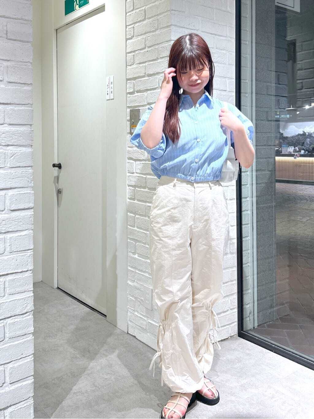  「裾ドロスト半袖ブラウス」|シャツ・ブラウス|