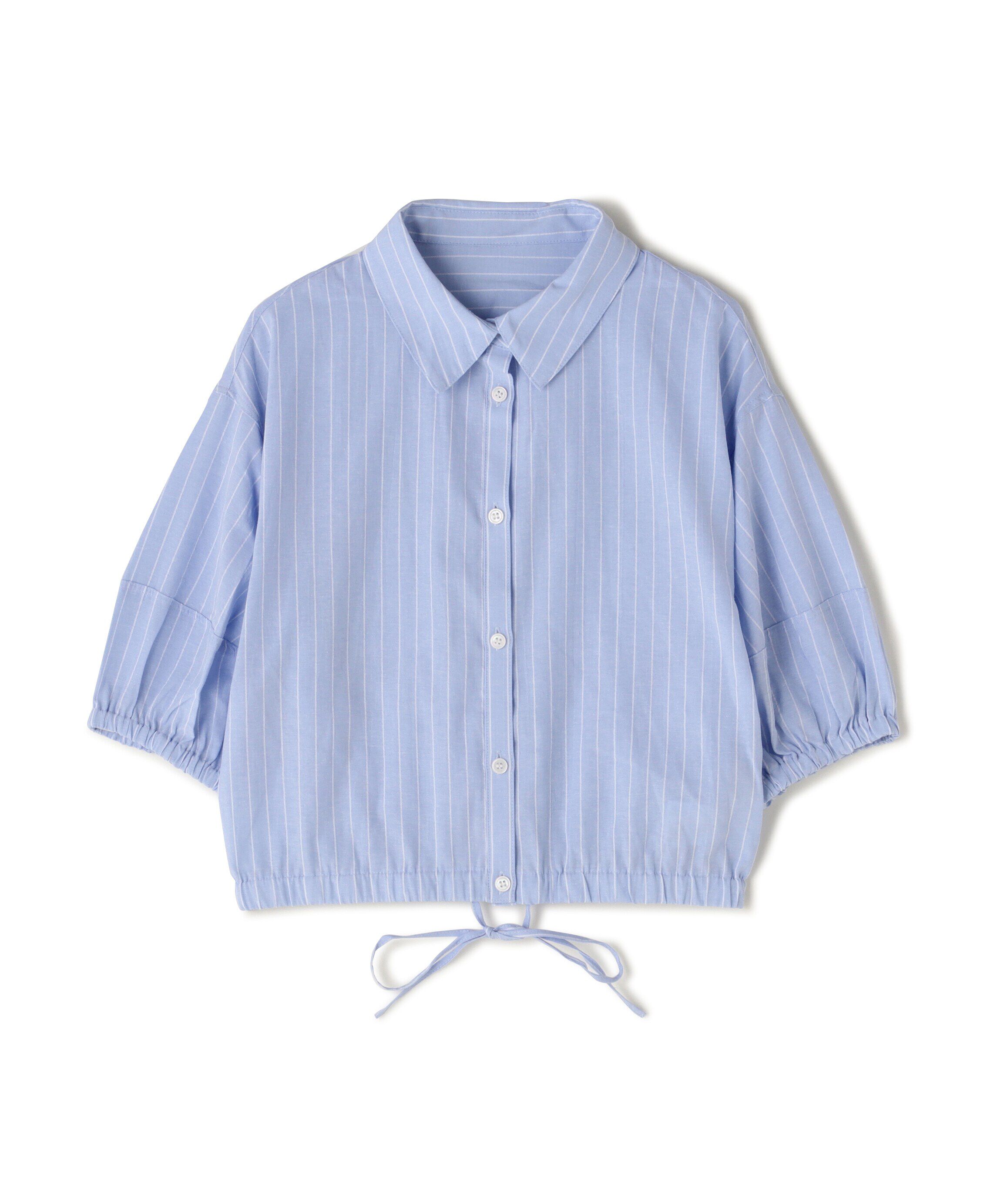  「裾ドロスト半袖ブラウス」|シャツ・ブラウス|