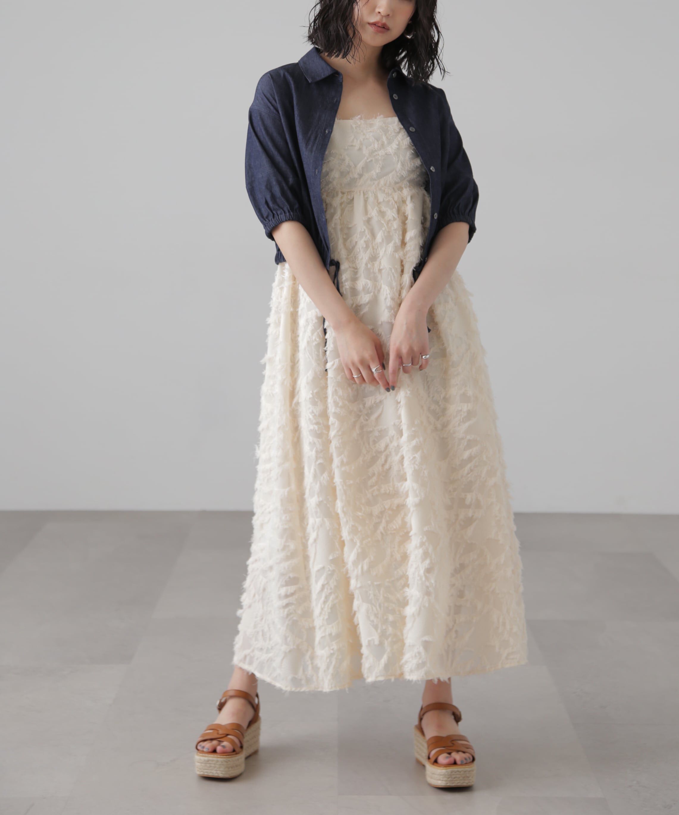  「裾ドロスト半袖ブラウス」|シャツ・ブラウス|