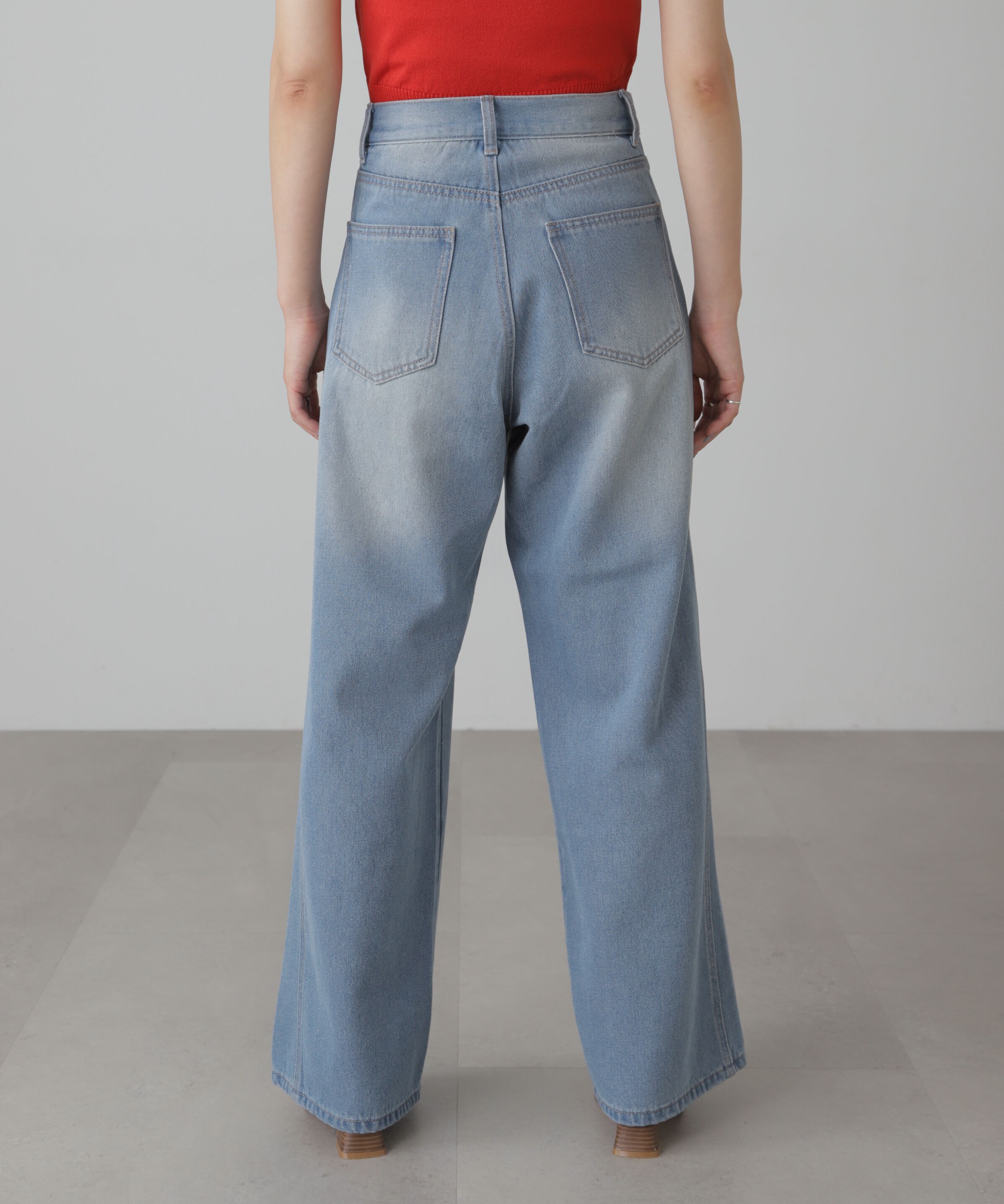  「[XS-Lサイズ展開]サイドパネルヴィンテージライクワイドデニム」|その他|