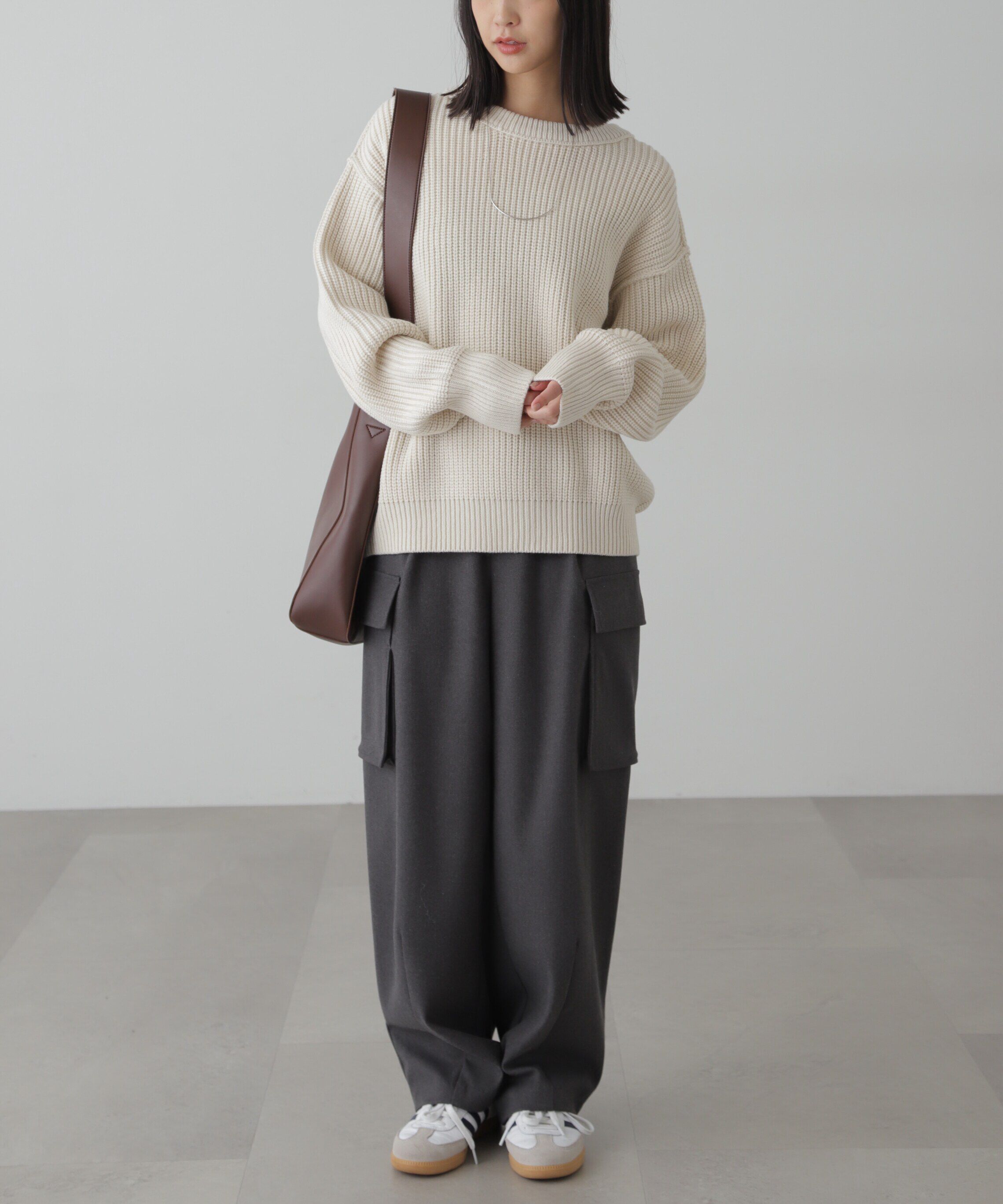  「ウールライクカーゴワイドパンツ」|その他|