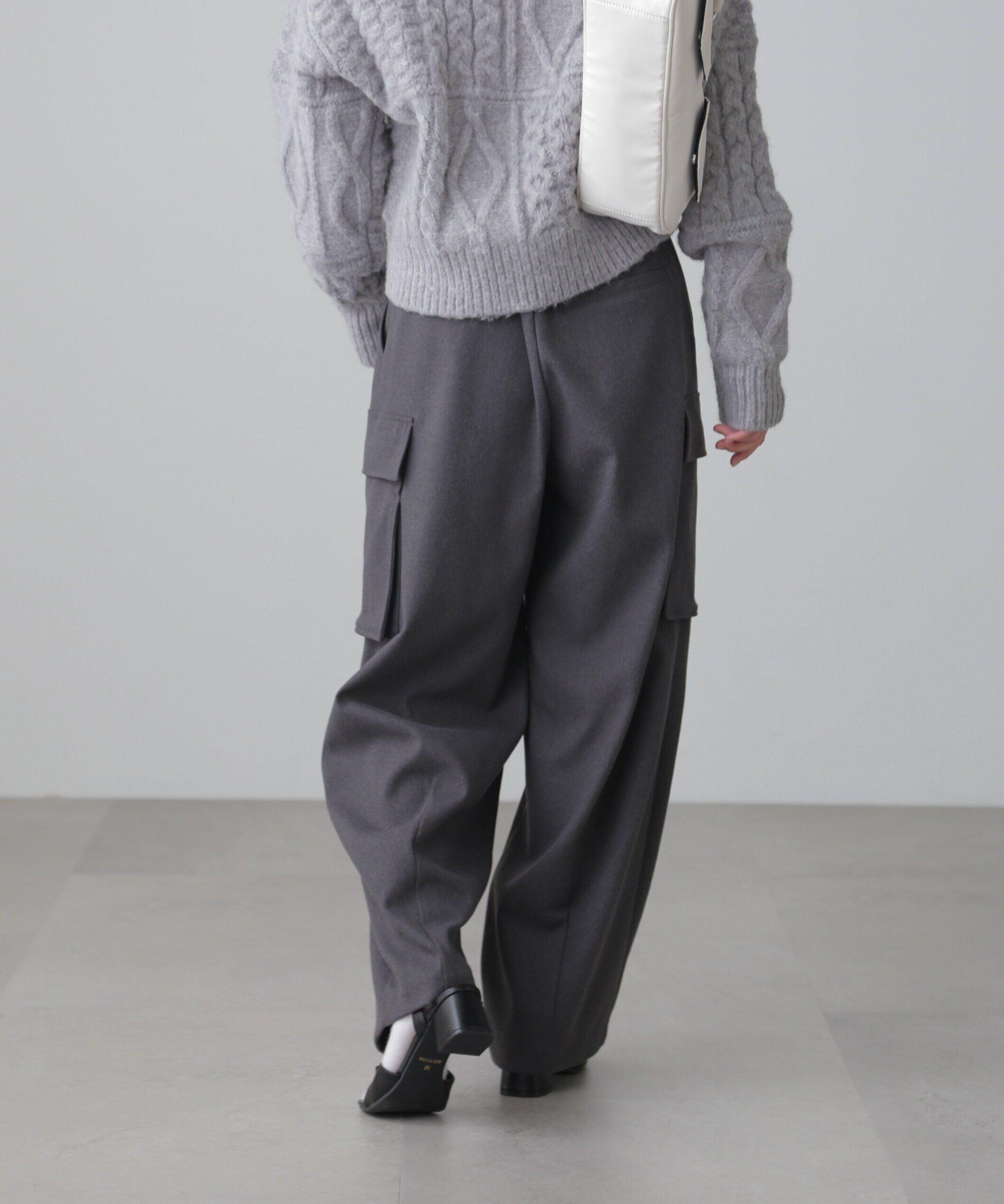  「ウールライクカーゴワイドパンツ」|その他|