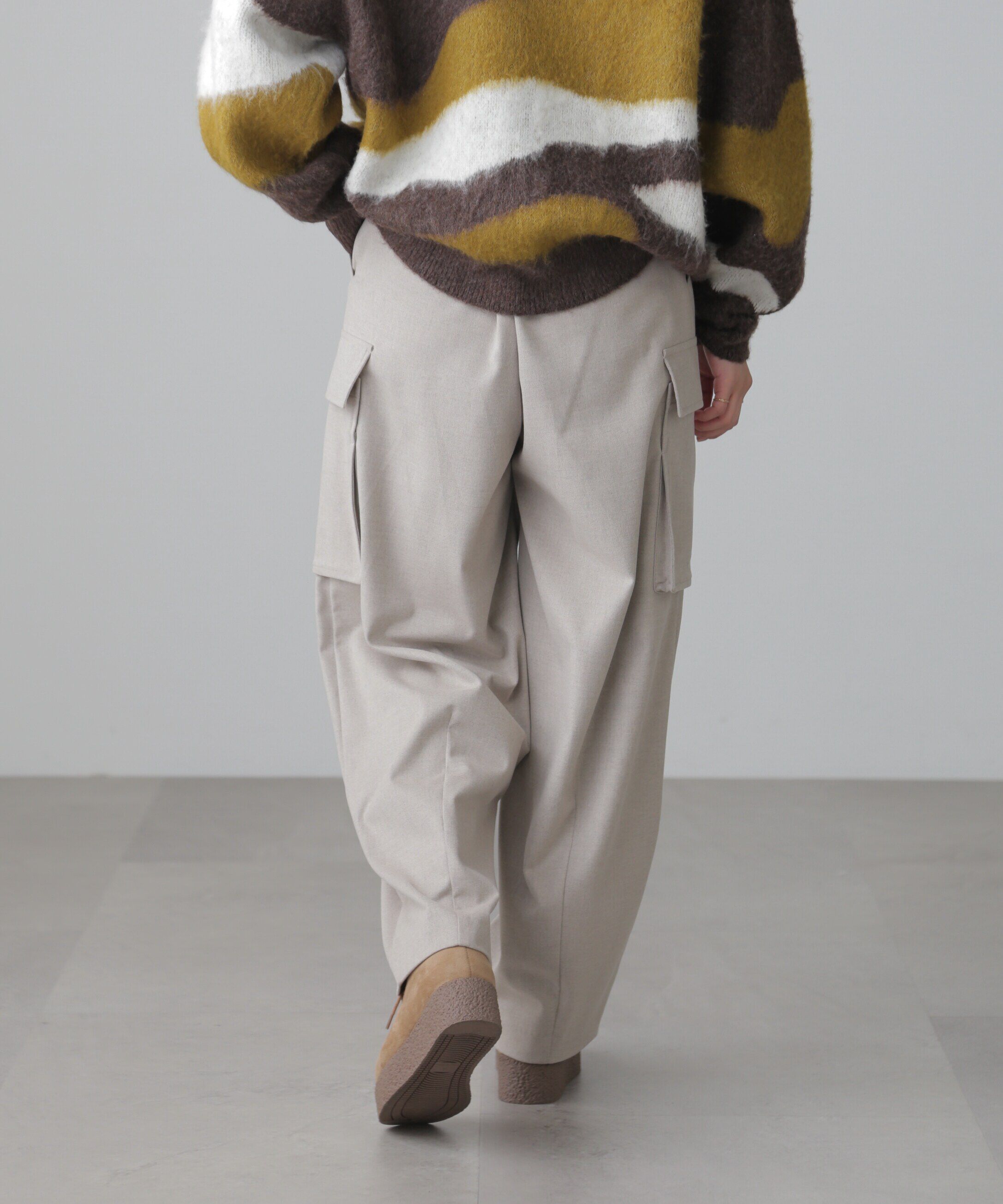  「ウールライクカーゴワイドパンツ」|その他|