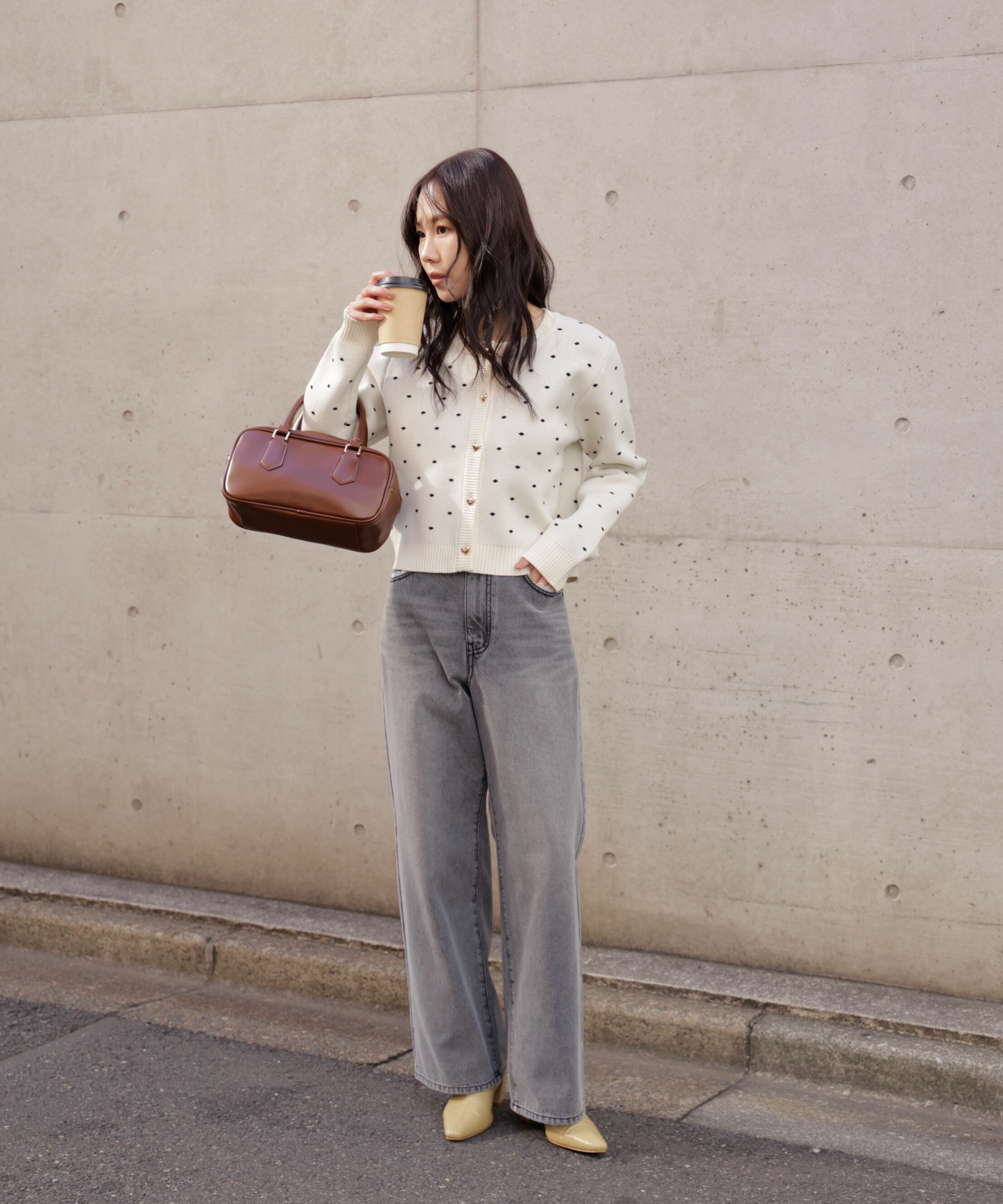  「[低身長サイズ/Sシリーズ]レーストリミングワイドストレートデニムパンツ」|その他|