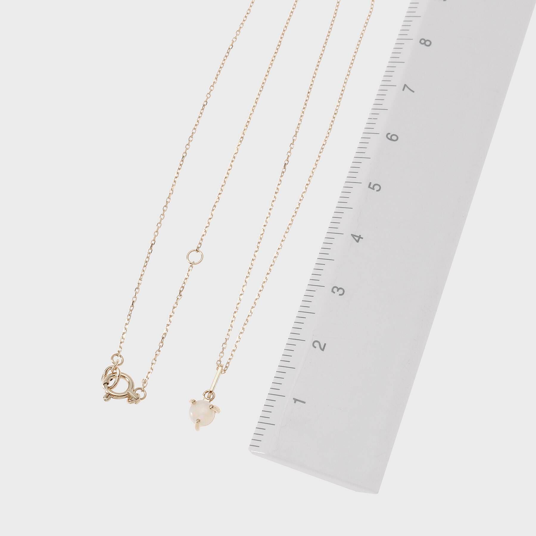 COCOSHNIK「【WEB限定】K10スピリチュアルストーン（オパール）ネックレス」|ネックレス|