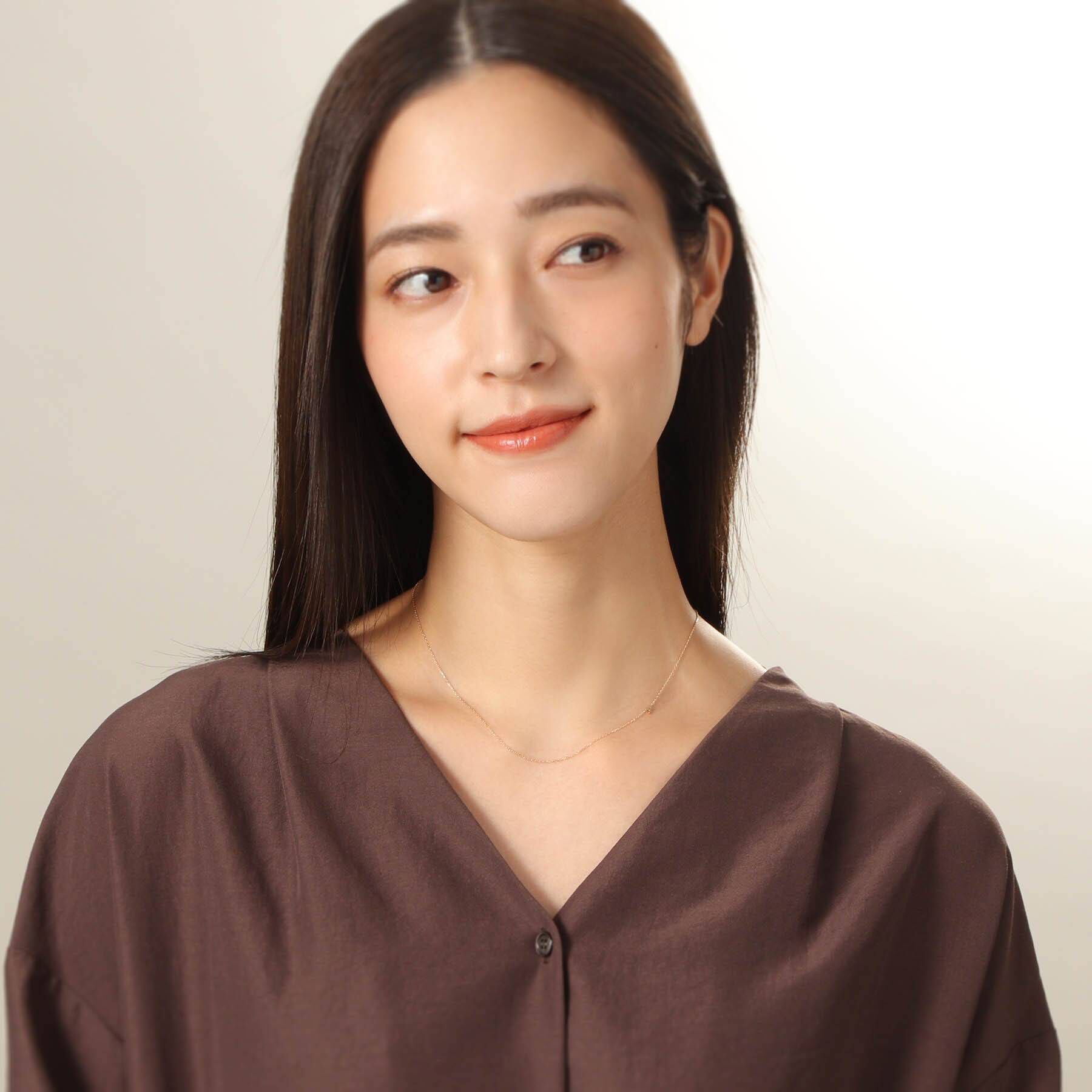 COCOSHNIK「【WEB限定】K10イニシャルＡ ネックレス」|ネックレス|