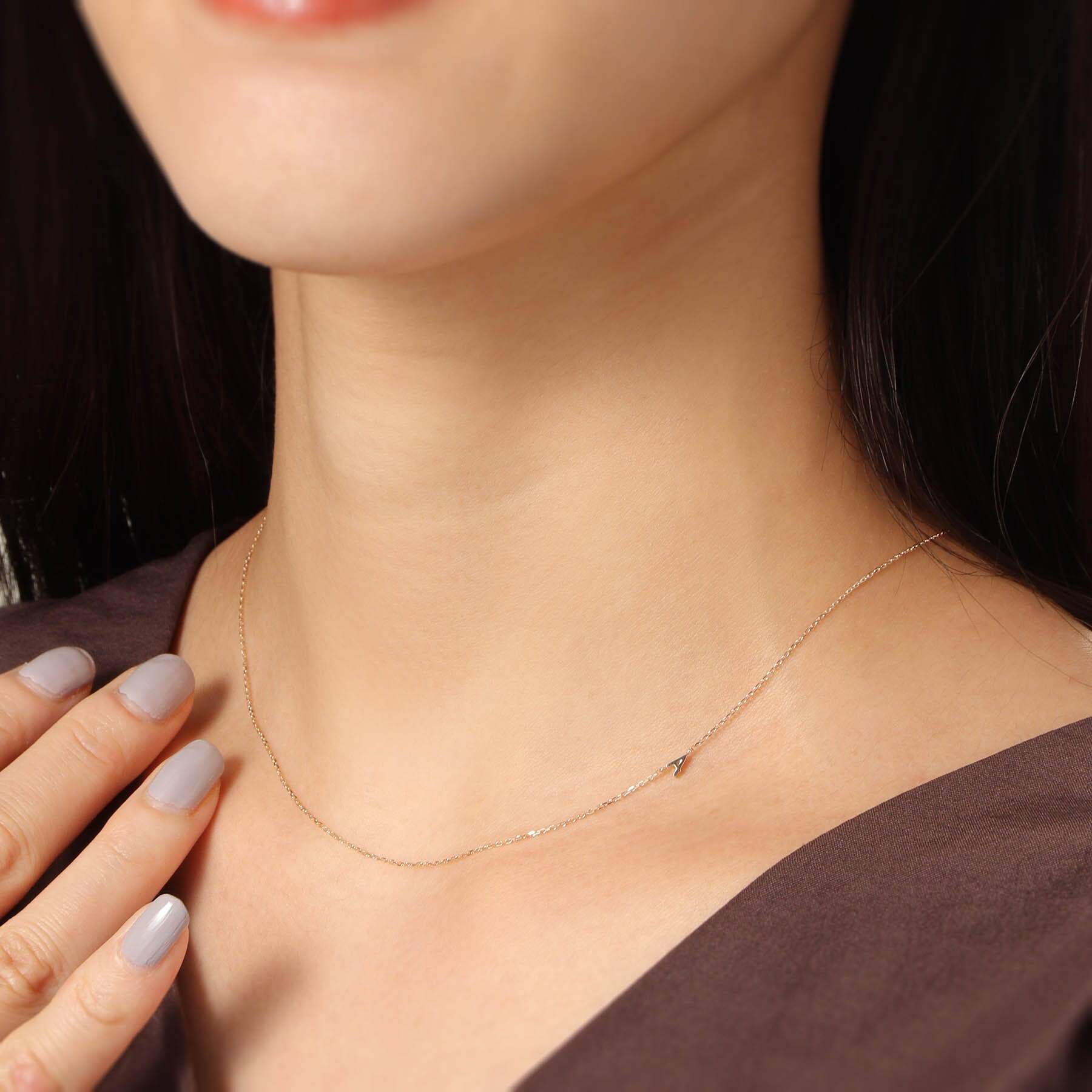 COCOSHNIK「【WEB限定】K10イニシャルＡ ネックレス」|ネックレス|