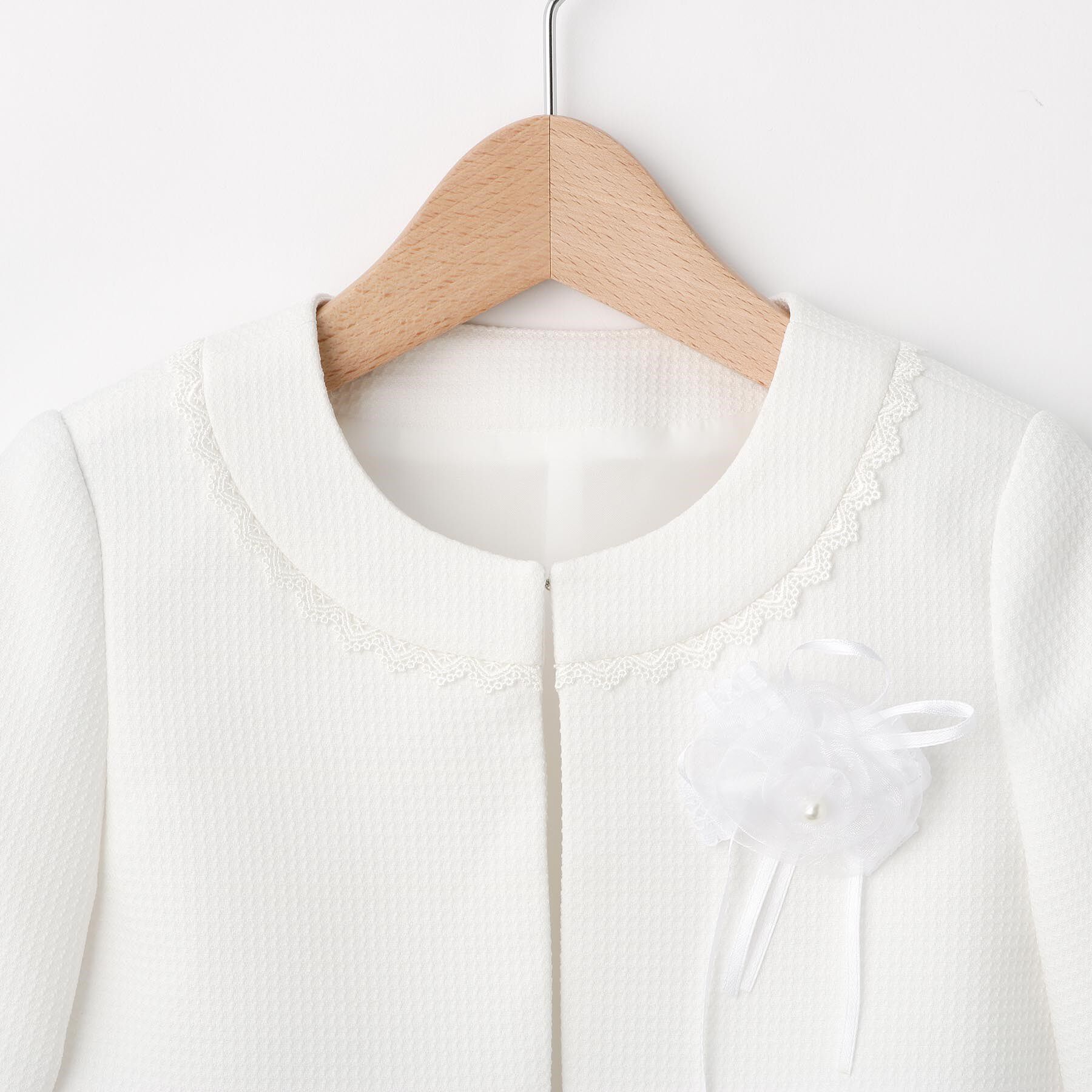 SHOO･LA･RUE「【110-130cm/3点セット/セレモニー/入卒】シアーボーダーワンピース」|その他|