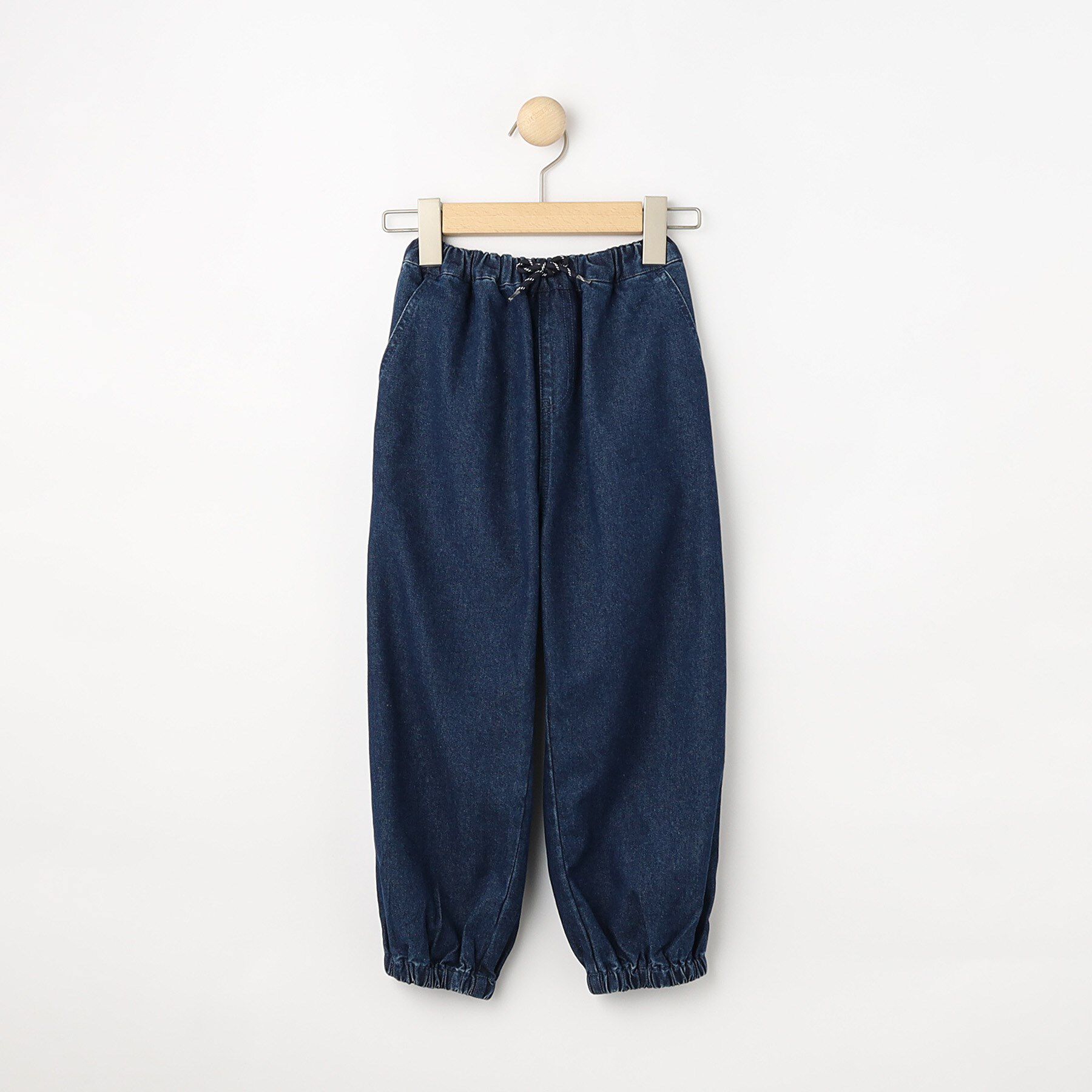 SHOO･LA･RUE「【100-150cm】デニムジョグパンツ」|その他|ネイビー(094)