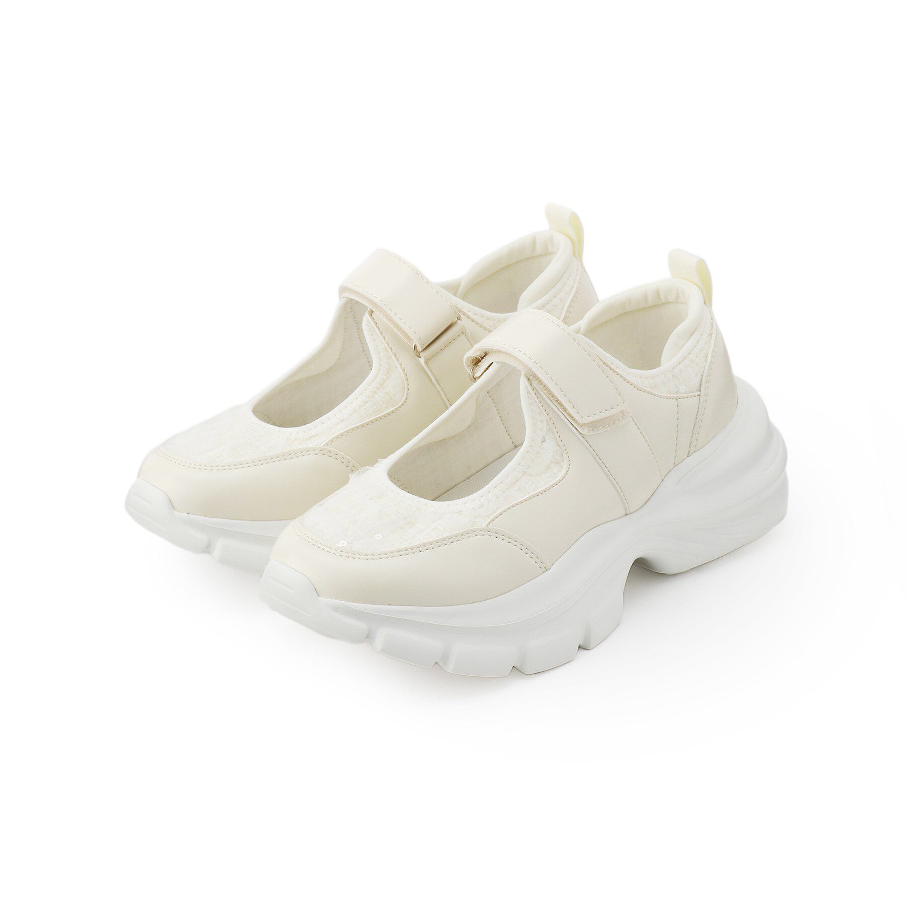 SHOO･LA･RUE「メリージェ―ンスニーカー」|スニーカー|アイボリー(004)