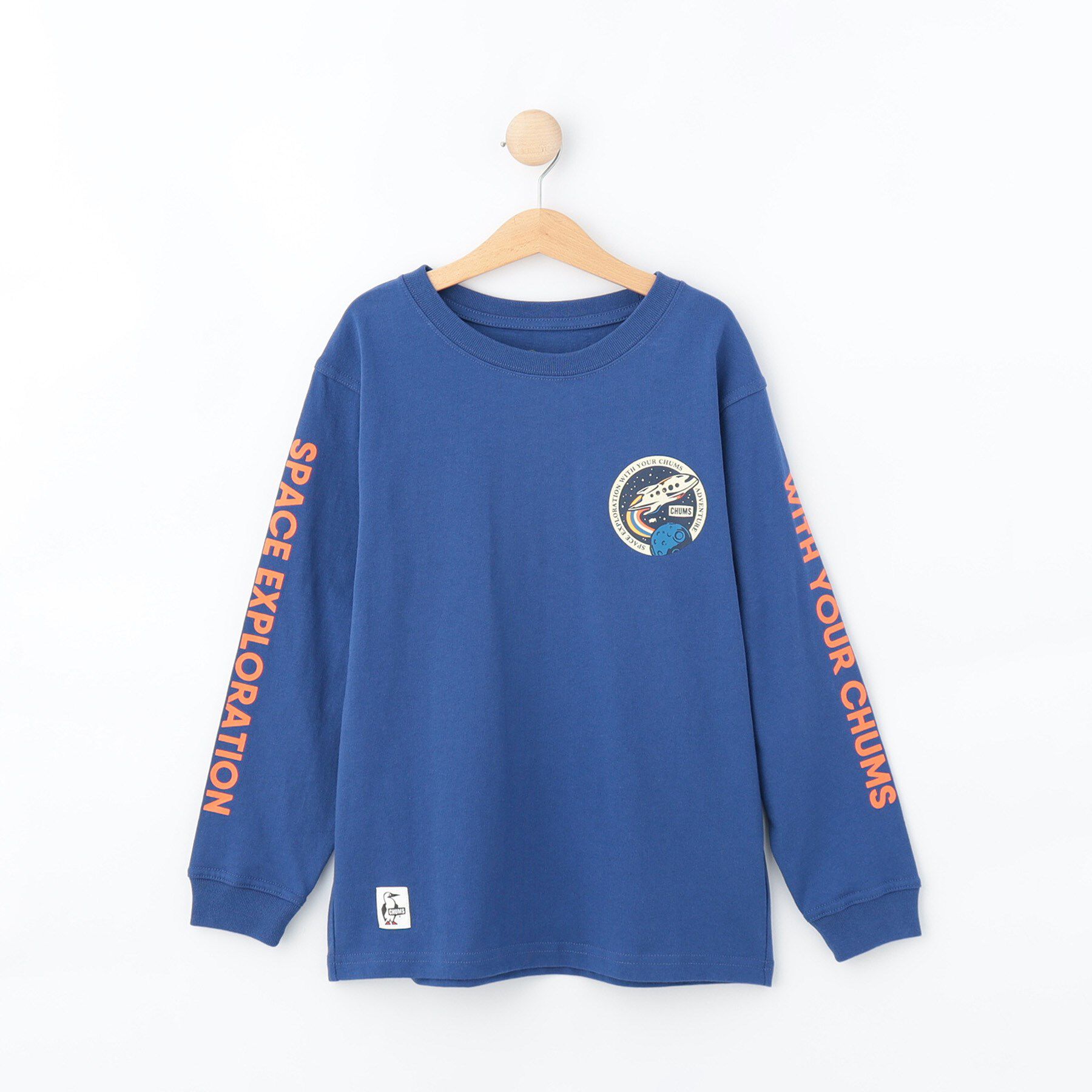 Dessin「◆CHUMS(チャムス) 袖プリントロングTシャツ」|Tシャツ・カットソー|ブルー(093)