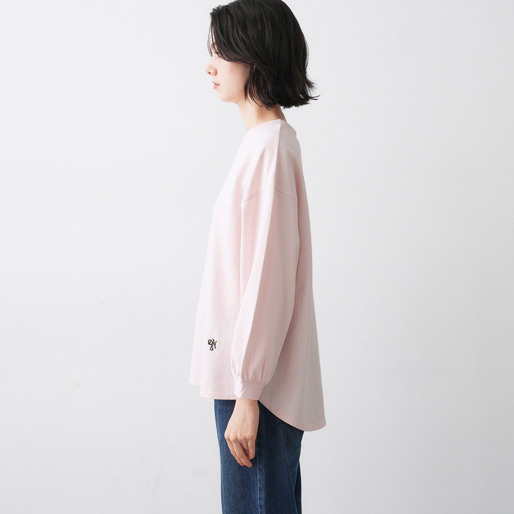 Dessin「【360度可愛い・洗える】バックヘンリーカットソー」|Tシャツ・カットソー|