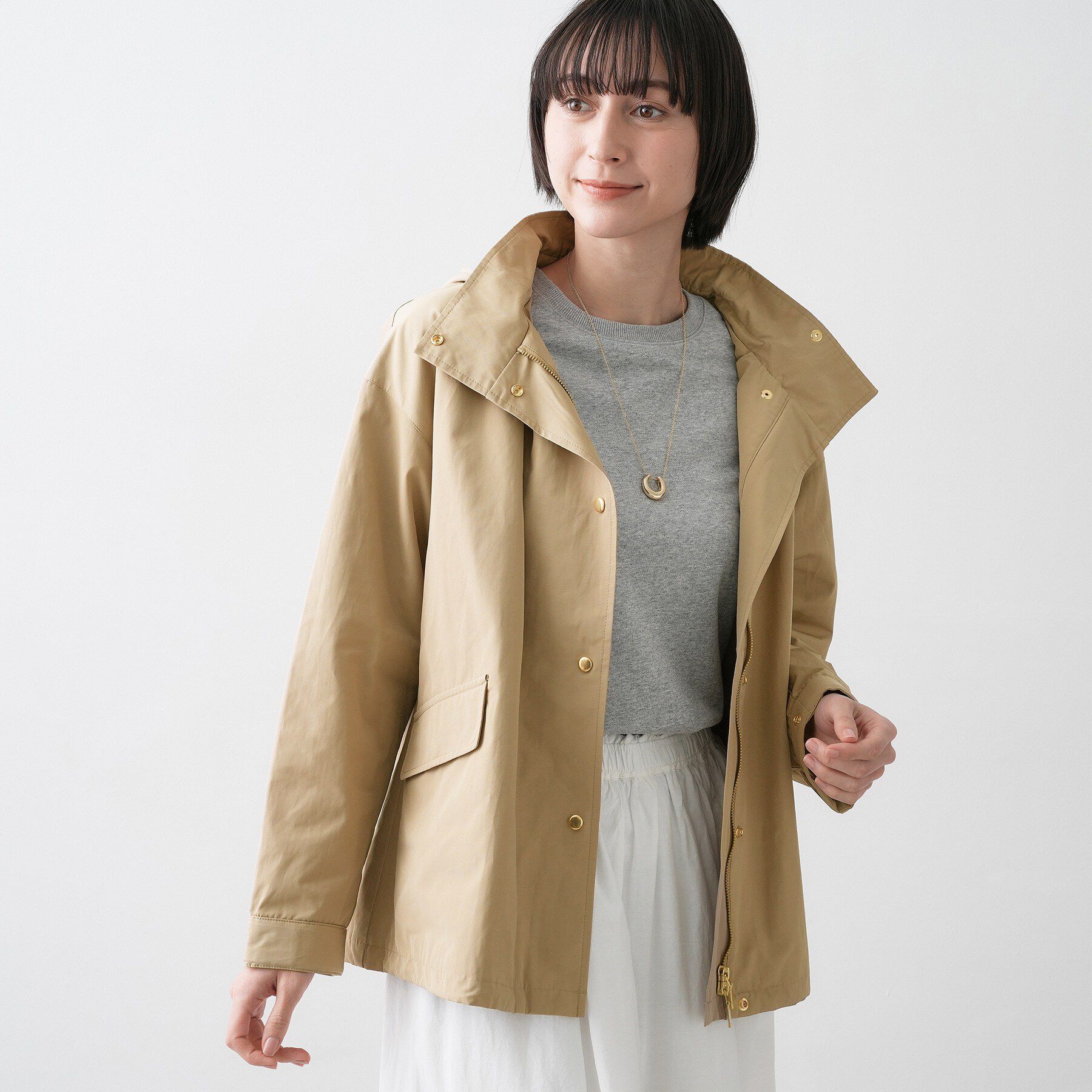 Dessin「【撥水/2WAY】フーディーブルゾン」|ブルゾン・スタジャン|