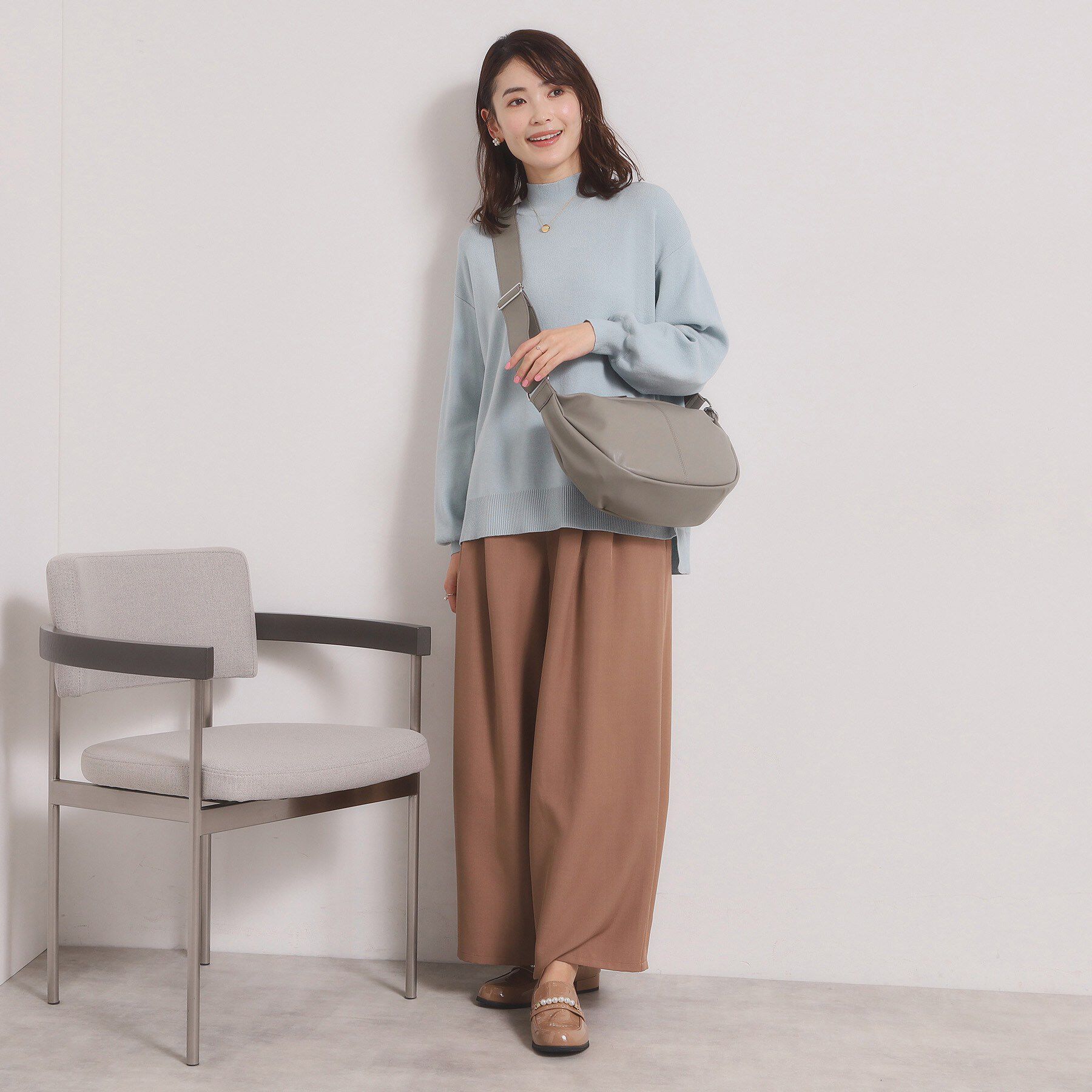 ITS&rsquo;DEMO「パール調チャーム付きショルダー」|ショルダー・メッセンジャー|